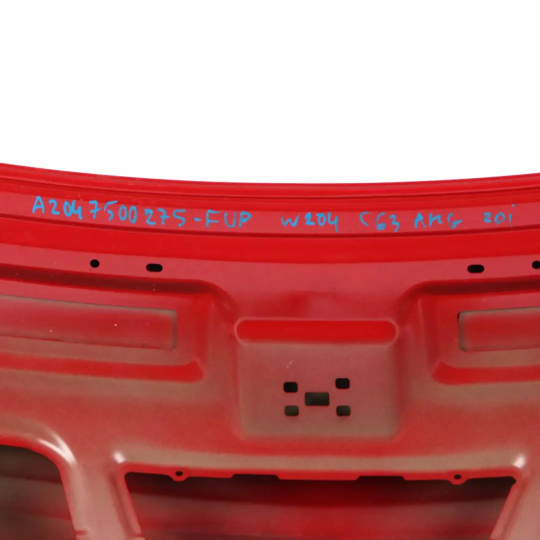 Boot Trunk Lid Tailgate Feueropal Fire Opal Red - 590 to Mercedes W204 Coupe with Part number A2047500275 Mercedes W204 Coupe Boot Trunk Lid Tailgate Feueropal Fire Opal Red - 590 - SKU A2047500275-FUP - Part number A2047500275