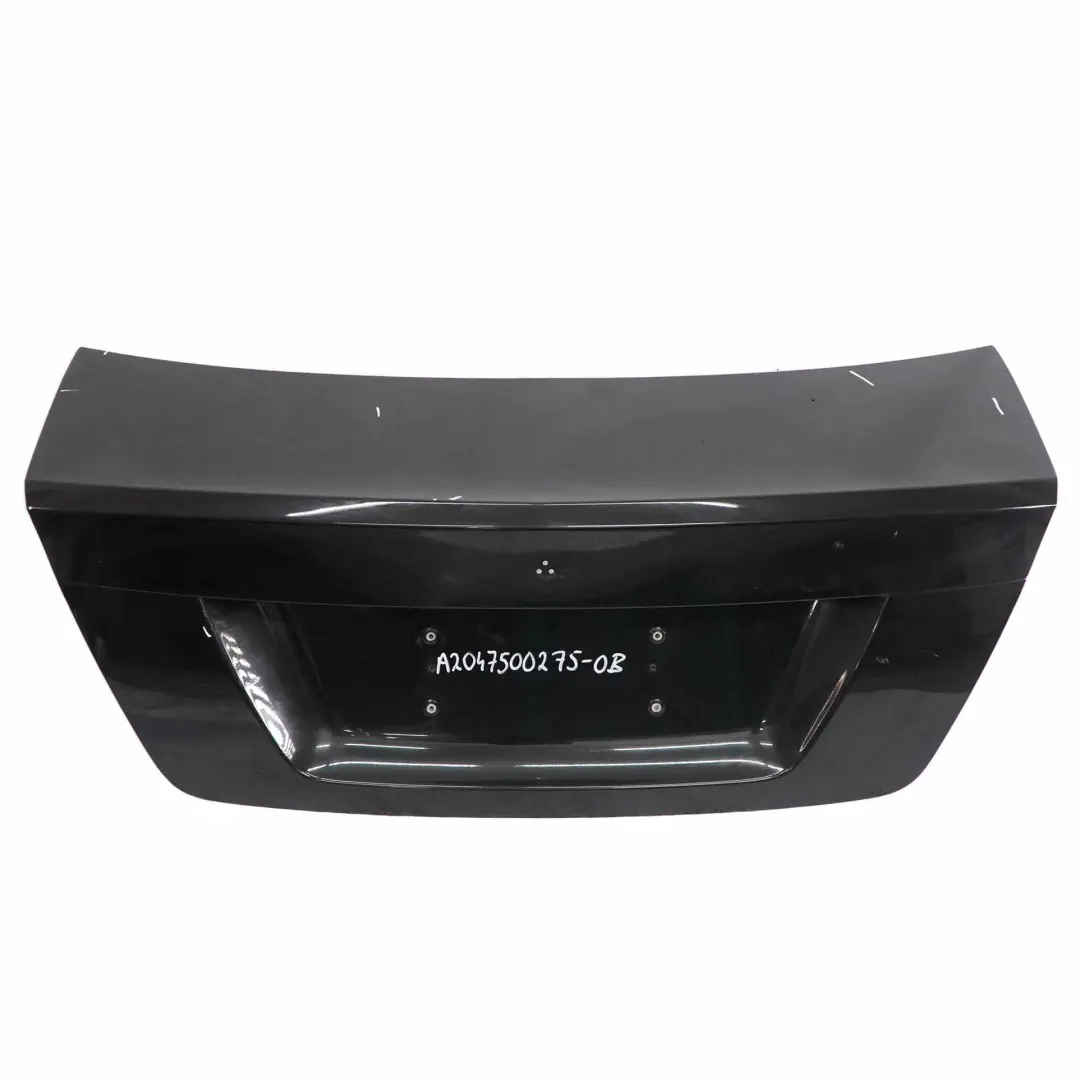 Mercedes C204 Boot Trunk Lid Tailgate C-Class Coupe Obsidian Black Metallic 197 - SKU A2047500275-OB - Part number A2047500275
