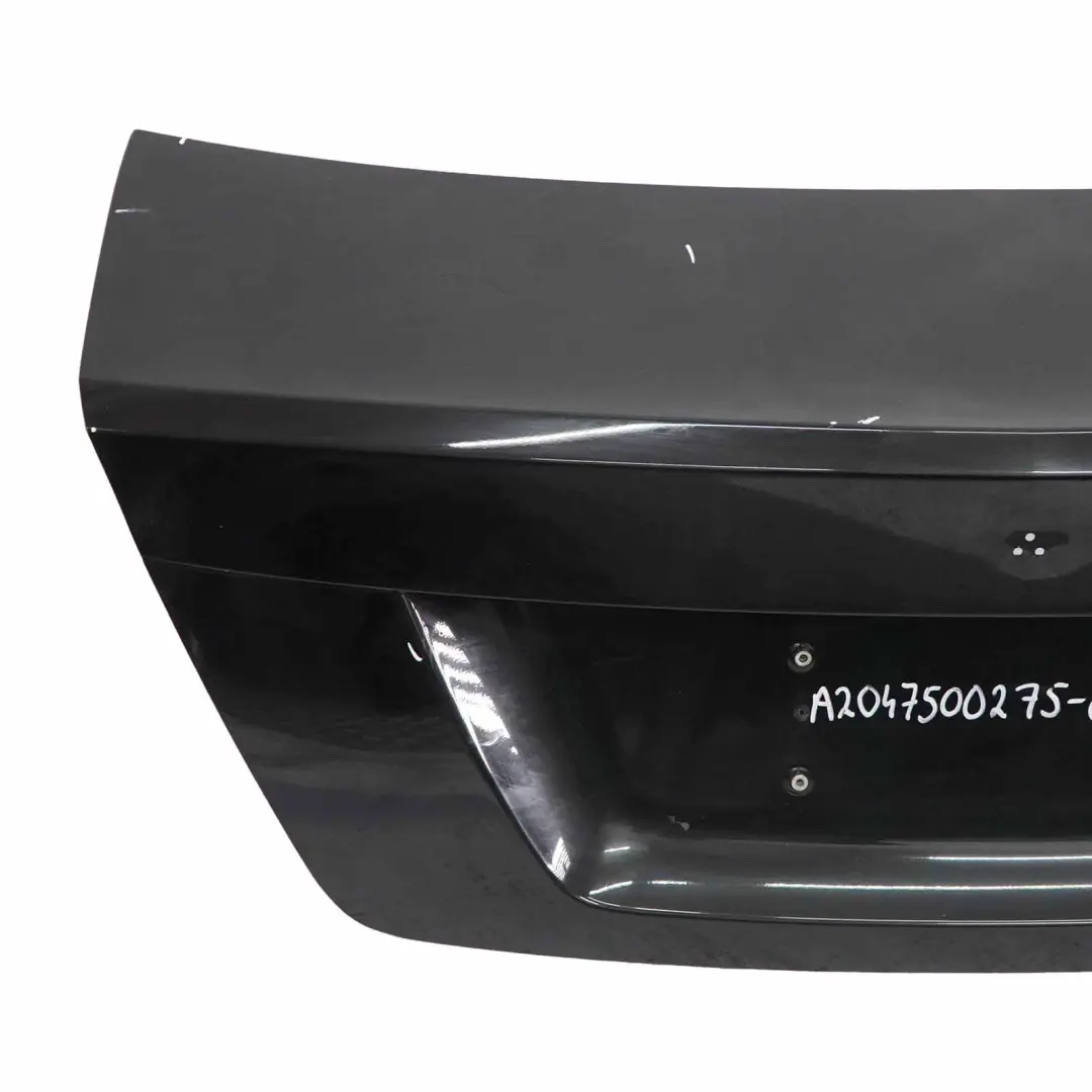 Mercedes C204 Boot Trunk Lid Tailgate C-Class Coupe Obsidian Black Metallic 197 - SKU A2047500275-OB - Part number A2047500275