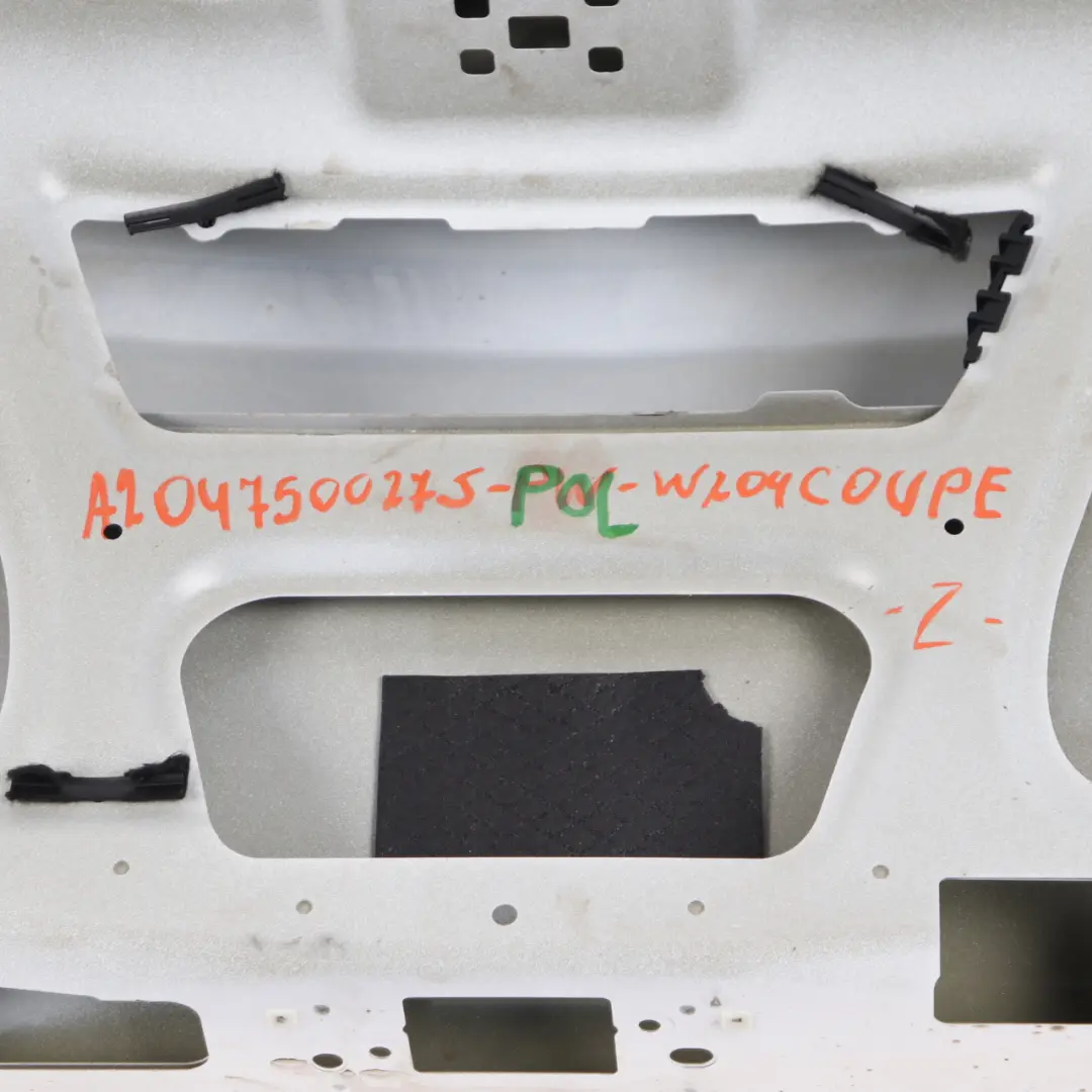 Mercedes C204 Boot Trunk Lid Tailgate C-Class Coupe Polar White - 149 - SKU A2047500275-POL - Part number A2047500275