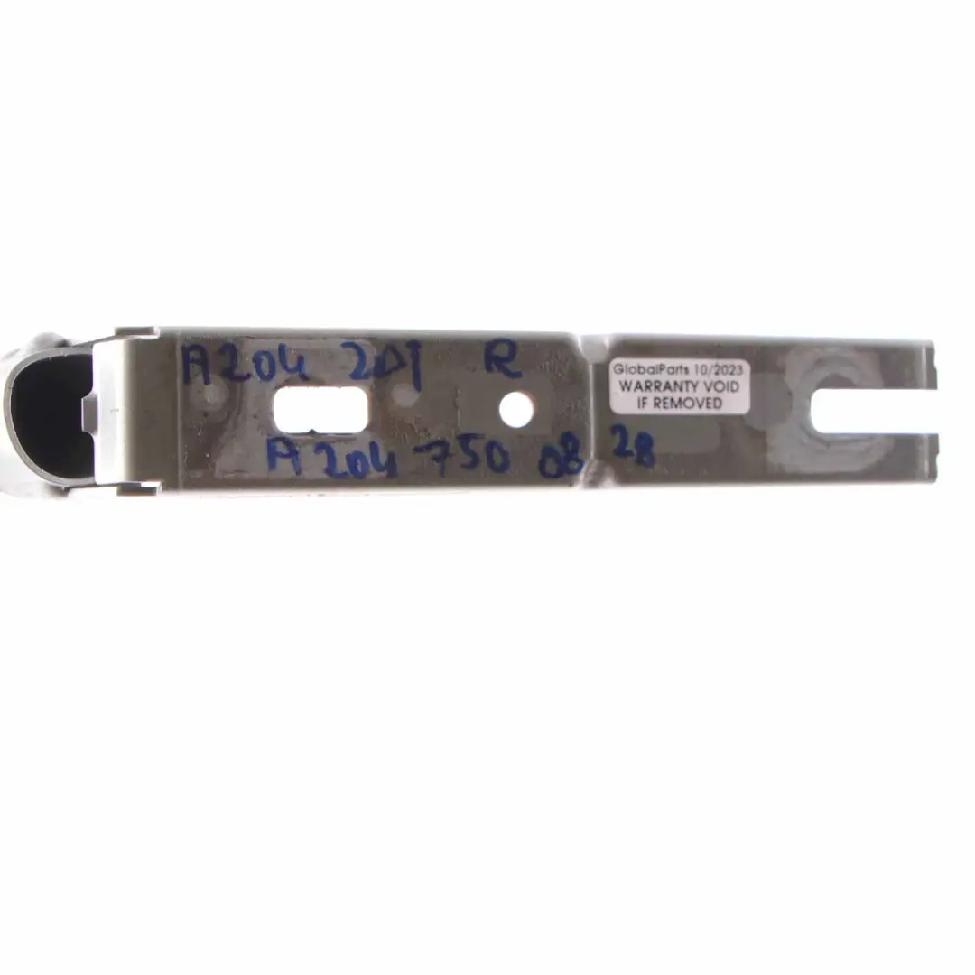 Trunk Tailgate Hinge Rear Right O/S Iridium Silver - 775 to Mercedes W204 Coupe with Part number A2047500828 Mercedes W204 Coupe Trunk Tailgate Hinge Rear Right O/S Iridium Silver - 775 - SKU A2047500828-IRS - Part number A2047500828