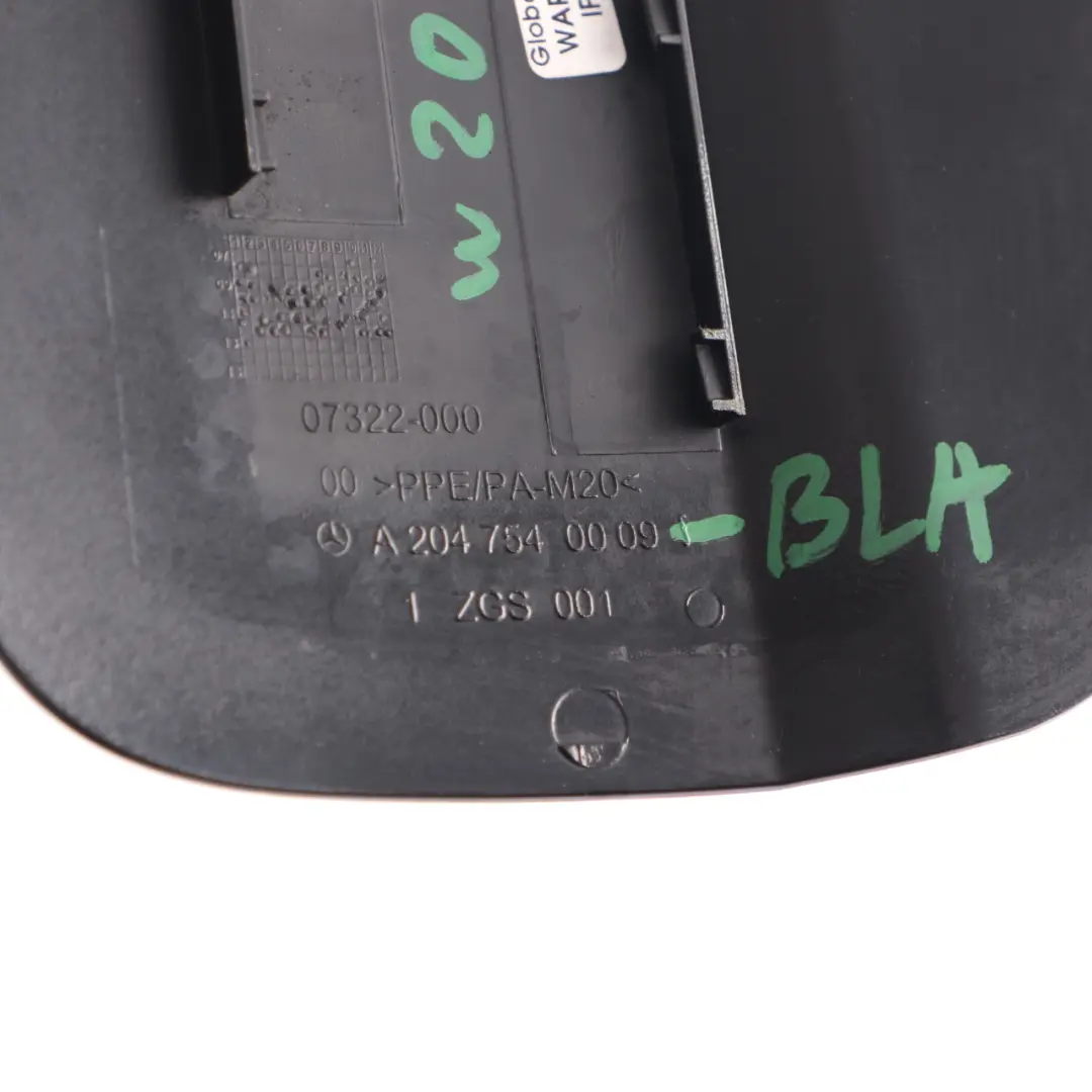 Mercedes W204 Fuel Flap Tank Cap Cover Schwarz Black - 040 - SKU A2047540009-BLA - Part number A2047540009