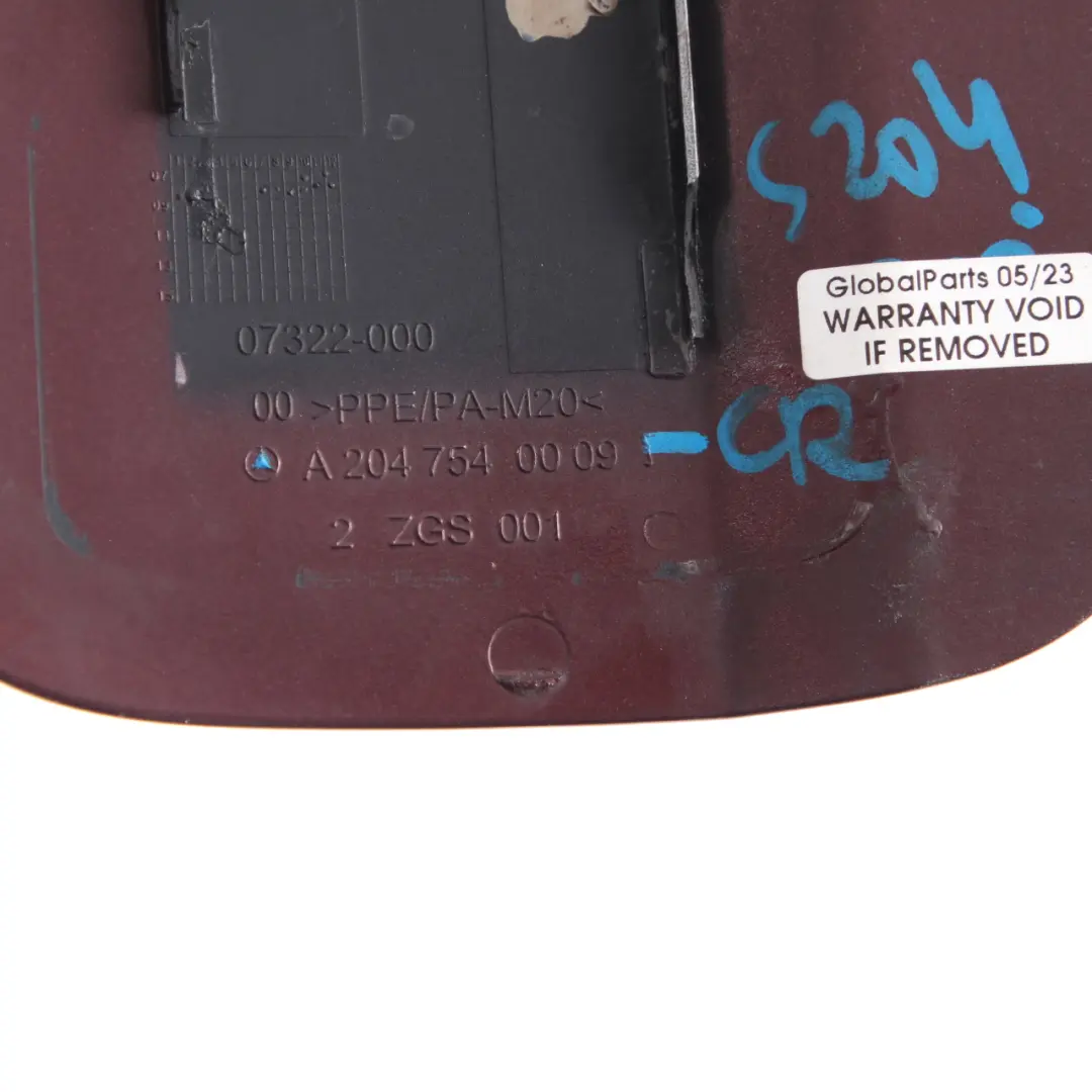 Mercedes W204 Tankklappe Tankdeckel Abdeckung Obsidian Schwarz - 197 - SKU A2047540009-CR - Teilenummer A2047540009
