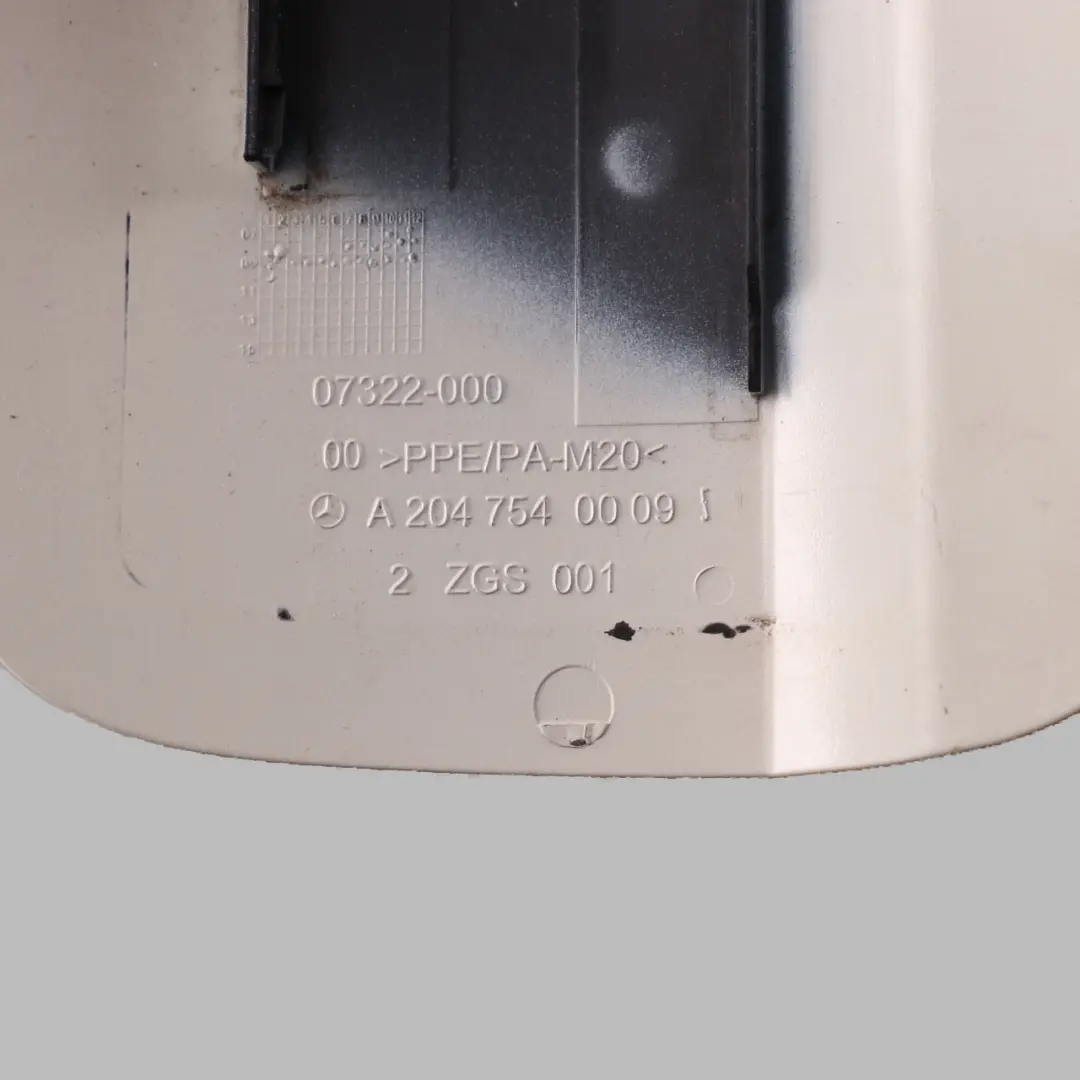 Filler Fill Flap Tank Cap Cover Calcite White 650 to Mercedes W204 Fuel with Part number A2047540009 Mercedes W204 Fuel Filler Fill Flap Tank Cap Cover Calcite White 650 - SKU A2047540009-CW - Part number A2047540009