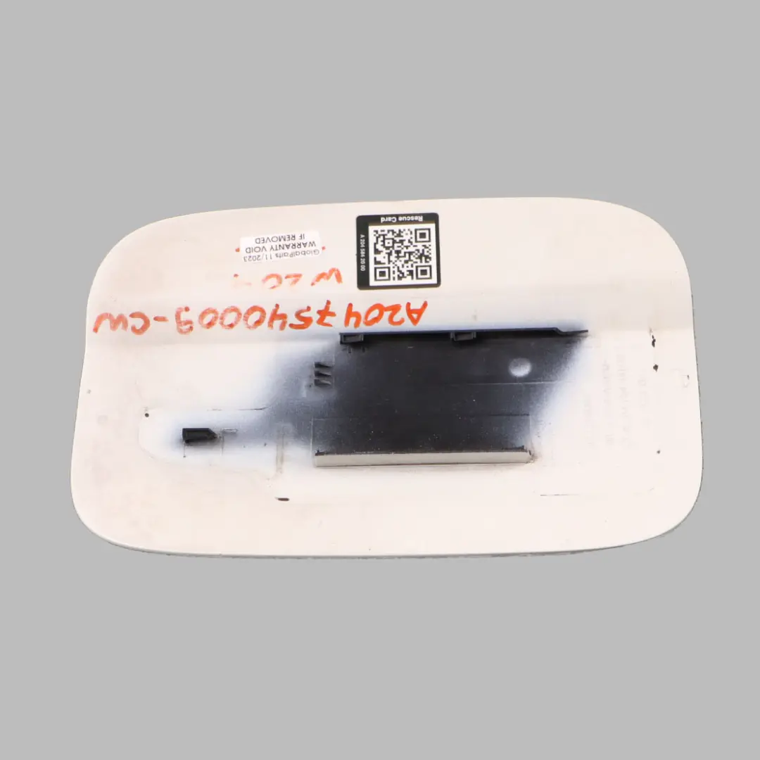 Mercedes W204 Fuel Filler Fill Flap Tank Cap Cover Calcite White 650 - SKU A2047540009-CW - Part number A2047540009