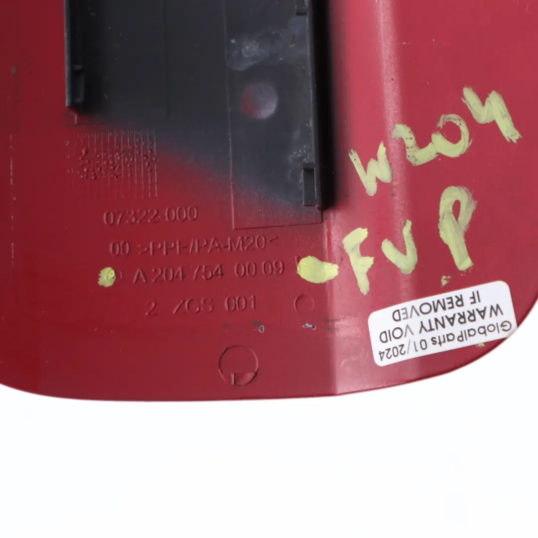 Couvercle réservoir carburant Feueropal Fire Opal Red pour Mercedes W204 à propos du numéro de pièce A2047540009 Mercedes W204 Couvercle réservoir carburant Feueropal Fire Opal Red - SKU A2047540009-FUP - Numéro de pièce A2047540009