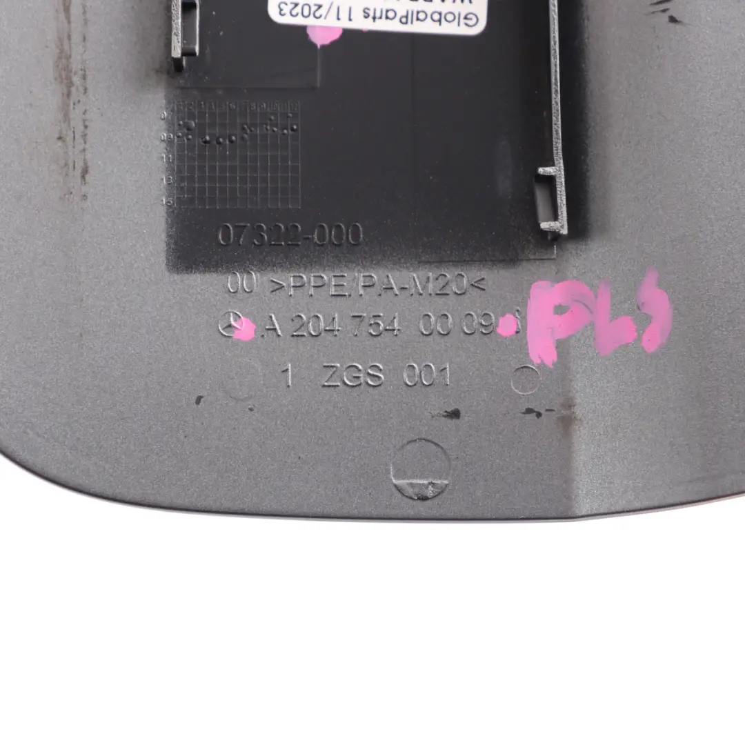 Filler Fill Flap Tank Cap Cover Polar Silver 761 to Mercedes W204 Fuel with Part number A2047540009 Mercedes W204 Fuel Filler Fill Flap Tank Cap Cover Polar Silver 761 - SKU A2047540009-PLS - Part number A2047540009