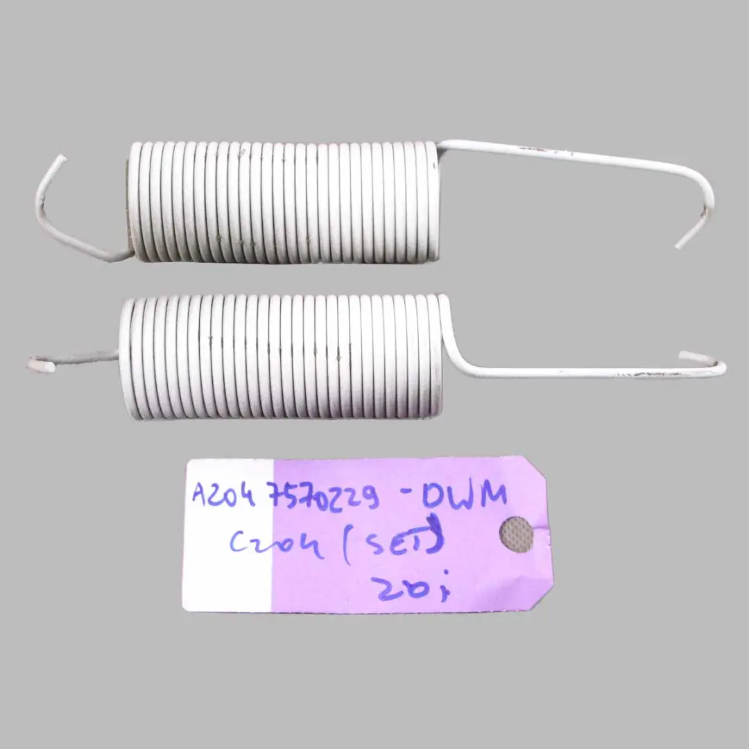 Mercedes W204 Coupe Tailgate Spring Trunk Tension Strut Set Diamond White - 799 - SKU A2047570229-DWM - Part number A2047570229