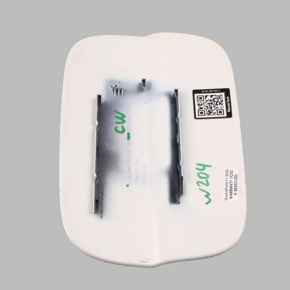 Filler Flap Cover Cap Calcite White - 650 to Mercedes W204 Coupe Fuel with Part number A2047570506 Mercedes W204 Coupe Fuel Filler Flap Cover Cap Calcite White - 650 - SKU A2047570506-CW - Part number A2047570506