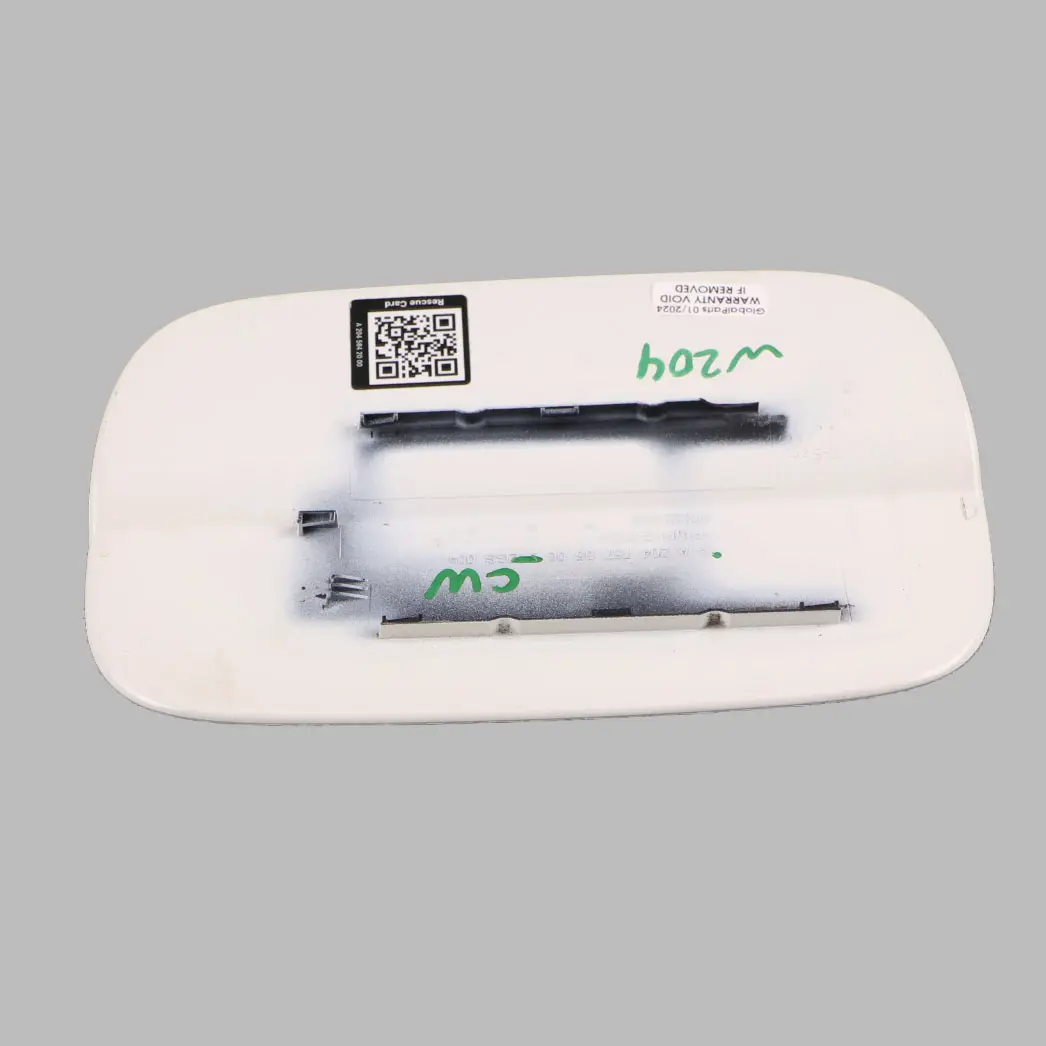 Filler Flap Cover Cap Calcite White - 650 to Mercedes W204 Coupe Fuel with Part number A2047570506 Mercedes W204 Coupe Fuel Filler Flap Cover Cap Calcite White - 650 - SKU A2047570506-CW - Part number A2047570506