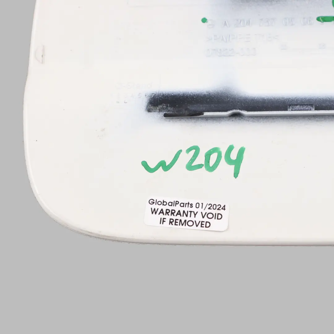 Filler Flap Cover Cap Calcite White - 650 to Mercedes W204 Coupe Fuel with Part number A2047570506 Mercedes W204 Coupe Fuel Filler Flap Cover Cap Calcite White - 650 - SKU A2047570506-CW - Part number A2047570506