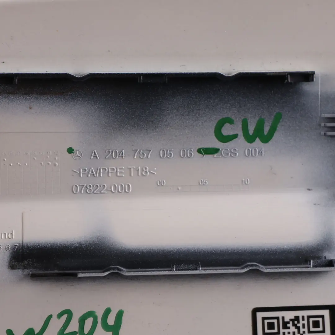 Filler Flap Cover Cap Calcite White - 650 to Mercedes W204 Coupe Fuel with Part number A2047570506 Mercedes W204 Coupe Fuel Filler Flap Cover Cap Calcite White - 650 - SKU A2047570506-CW - Part number A2047570506
