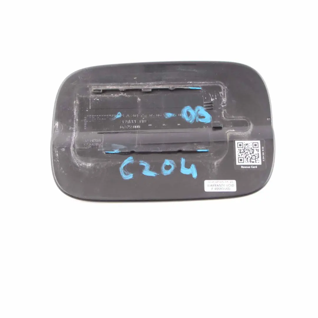 Mercedes W204 Coupé Tank Klappen Abdeck Kappe Obsidian Schwarz - 197 - SKU A2047570506-OB - Teilenummer A2047570506