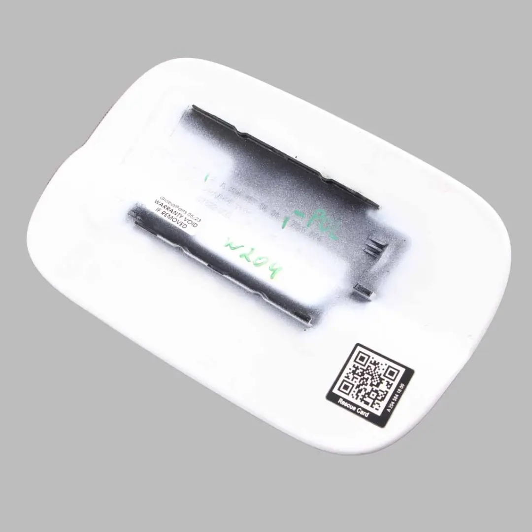 Fill Flap Fuel Filler Cover Cap Polar White 149 to Mercedes W204 Coupe with Part number A2047570506 Mercedes W204 Coupe Fill Flap Fuel Filler Cover Cap Polar White 149 - SKU A2047570506-POL - Part number A2047570506