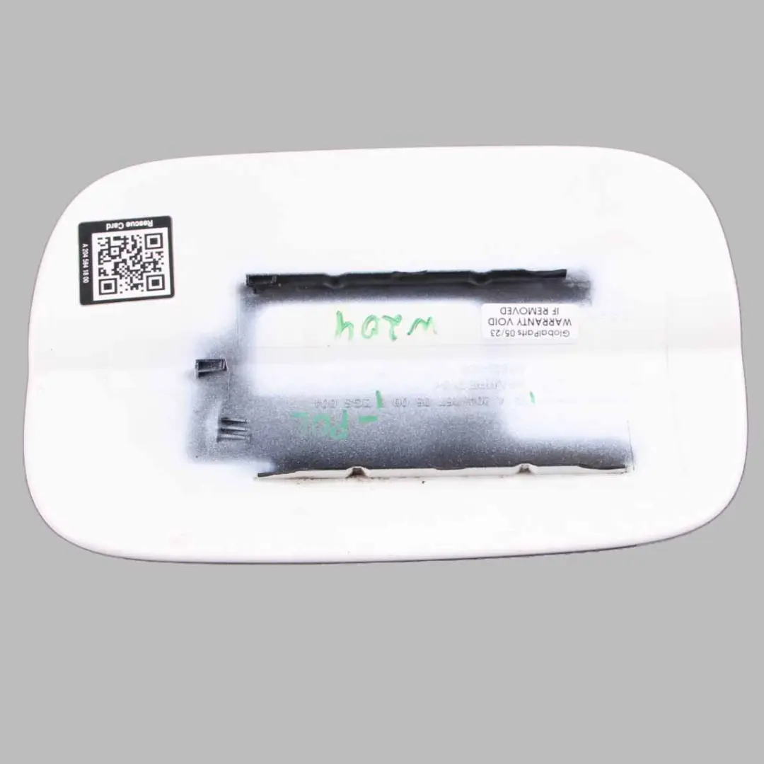 Fill Flap Fuel Filler Cover Cap Polar White 149 to Mercedes W204 Coupe with Part number A2047570506 Mercedes W204 Coupe Fill Flap Fuel Filler Cover Cap Polar White 149 - SKU A2047570506-POL - Part number A2047570506