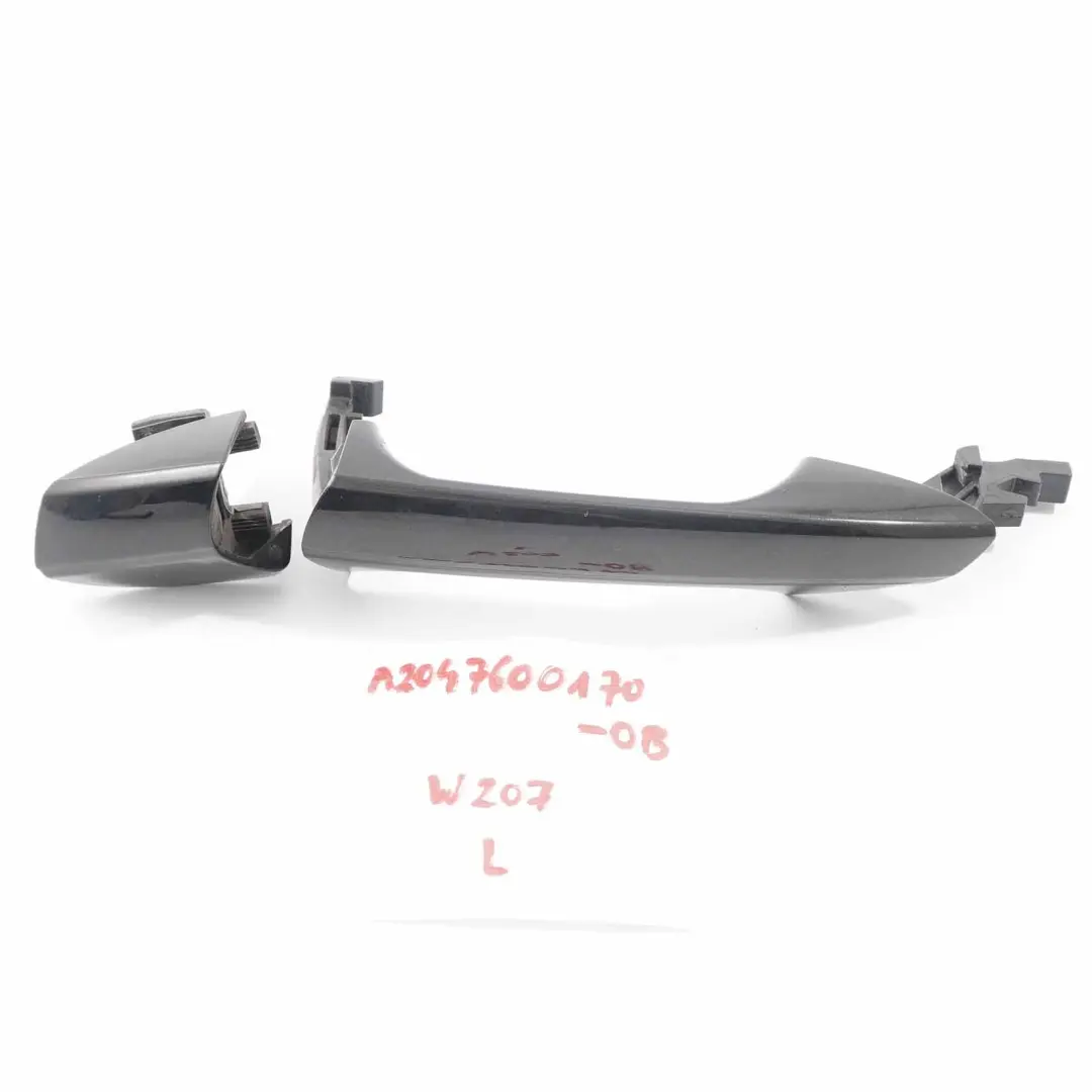 Mercedes W204 Grab Handle Left Door N/S Obsidian Black Metallic - 197 - SKU A2047600170-OB - Part number A2047600170