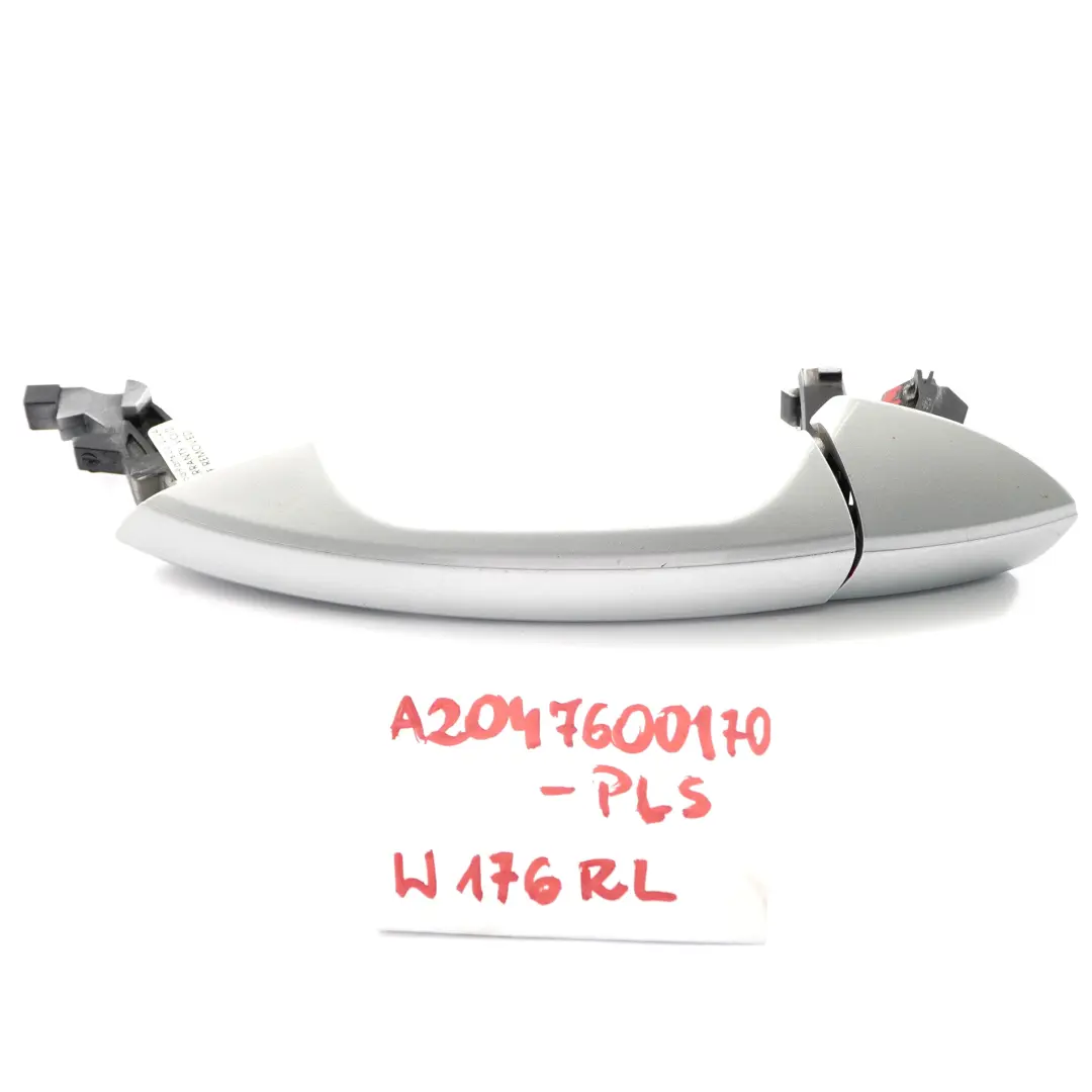 tirador de la puerta izquierda fuera plata polar metalizado - 761 para Mercedes W204 con número de pieza A2047600170 Mercedes W204 tirador de la puerta izquierda fuera plata polar metalizado - 761 - SKU A2047600170-PLS - Número de pieza A2047600170
