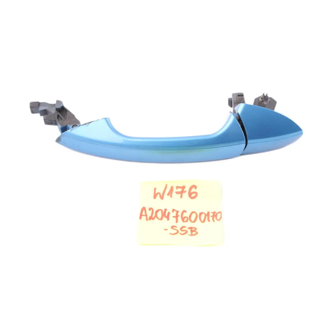 Maniglia porta posteriore sinistra South Sea Blue 162 per Mercedes W176 W204 con numero di parte A2047600170 Mercedes W176 W204 Maniglia porta posteriore sinistra South Sea Blue 162 - SKU A2047600170-SSB - Numero di parte A2047600170