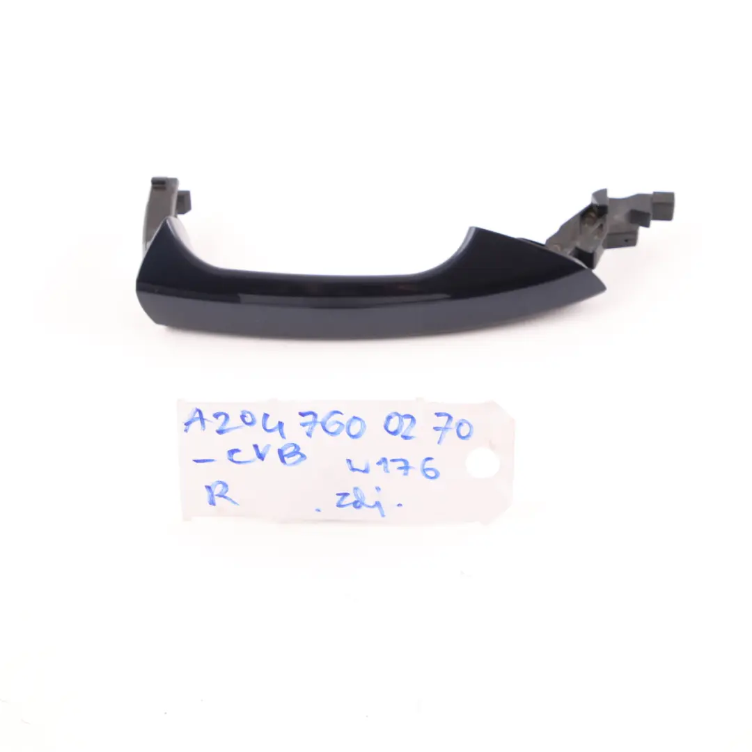 Grab Handle Right Front Door O/S Cavansite Blue Metallic 890 to Mercedes W176 W204 with Part number A2047600270 Mercedes W176 W204 Grab Handle Right Front Door O/S Cavansite Blue Metallic 890 - SKU A2047600270-CVB - Part number A2047600270