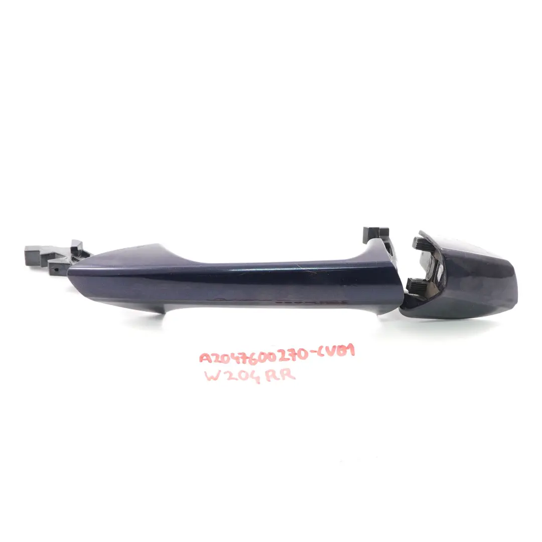 Mercedes W204 manija puerta trasera derecha Cavansite Azul Metálico 890 - SKU A2047600270-CVB1 - Número de pieza A2047600270