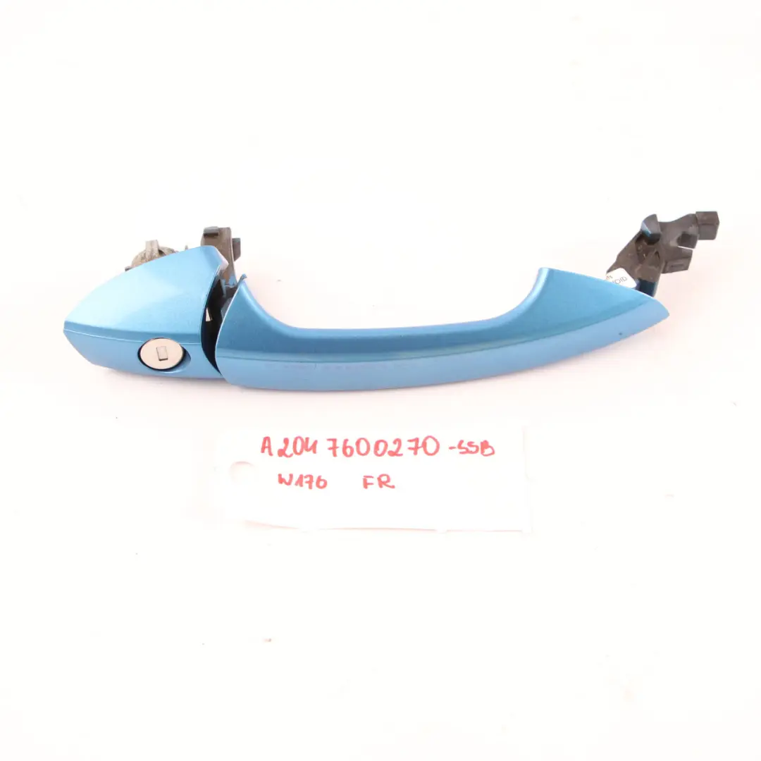 Mercedes W176 W204 Grab Handle Right Front Door O/S South Sea Blue Metallic 162 - SKU RHD-A2047600270-SSB - Part number A2047600270