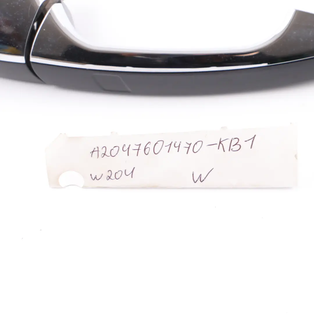Door Handle Mercedes W176 W204 Grab Rear Right O/S Outside Cosmic Black - 191 to with Part number A2047601470 Door Handle Mercedes W176 W204 Grab Rear Right O/S Outside Cosmic Black - 191 - SKU A2047601470-KB1 - Part number A2047601470