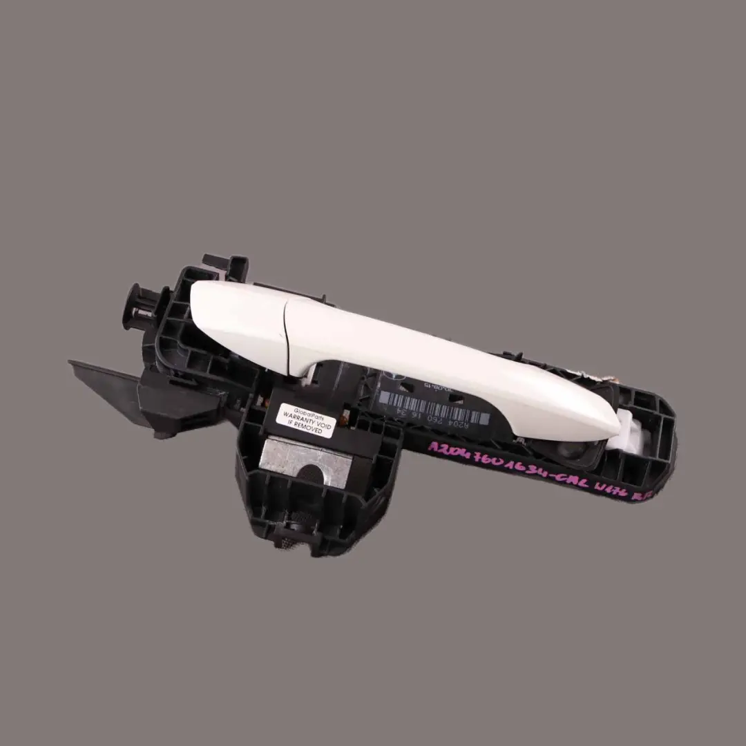  Door Handle Mercedes W176 Rear Right O/S Outside Calcite White - SKU A2047601634-CW - Part number A2047601634