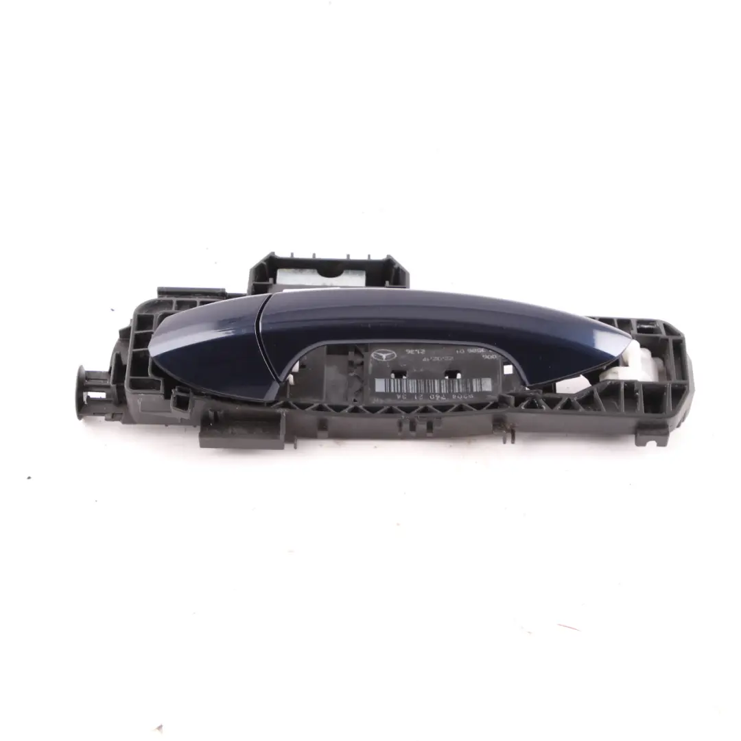 Grab Handle Rear Left Door N/S Cavansite Blue Metallic 890 to Mercedes W176 with Part number A2047602134 Mercedes W176 Grab Handle Rear Left Door N/S Cavansite Blue Metallic 890 - SKU A2047602134-CVB - Part number A2047602134
