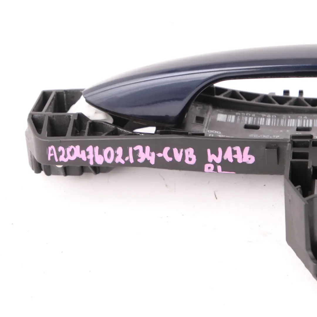 Mercedes W176 Grab Handle Rear Left Door N/S Cavansite Blue Metallic 890 - SKU A2047602134-CVB - Part number A2047602134
