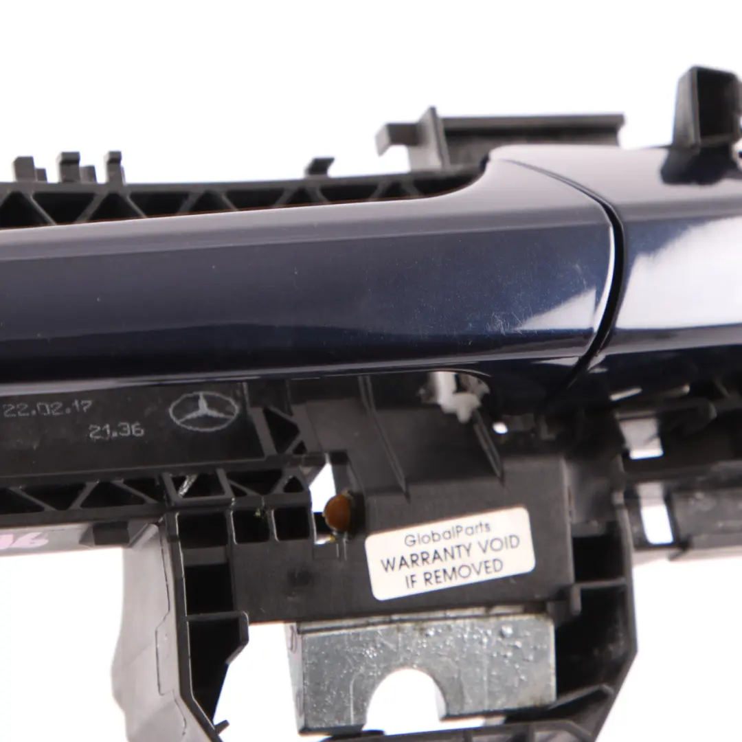 Grab Handle Rear Left Door N/S Cavansite Blue Metallic 890 to Mercedes W176 with Part number A2047602134 Mercedes W176 Grab Handle Rear Left Door N/S Cavansite Blue Metallic 890 - SKU A2047602134-CVB - Part number A2047602134