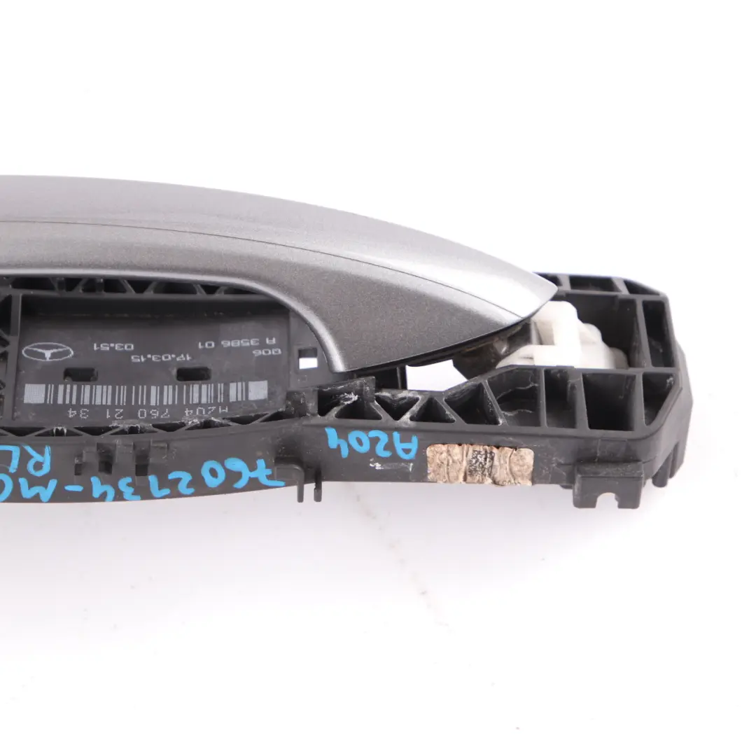 Door Handle Mercedes W176 W204 Grab Rear Left N/S Mountain Grey 787 to with Part number A2047602134 Door Handle Mercedes W176 W204 Grab Rear Left N/S Mountain Grey 787 - SKU A2047602134-MG - Part number A2047602134