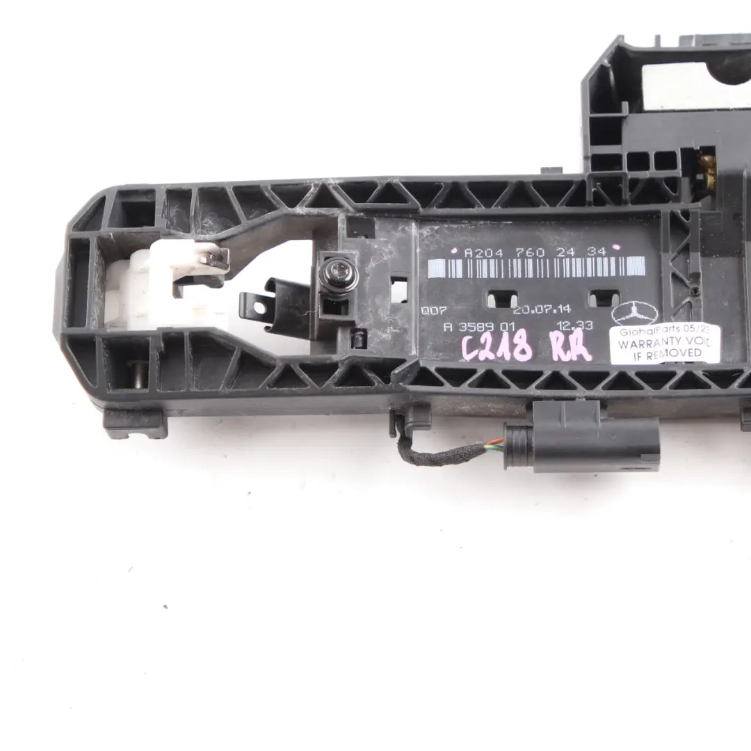 Handle Base Mercedes W176 W204 W218 Rear Right O/S Door Grab Carrier to with Part number A2047602434 Handle Base Mercedes W176 W204 W218 Rear Right O/S Door Grab Carrier - SKU A2047602434-1 - Part number A2047602434