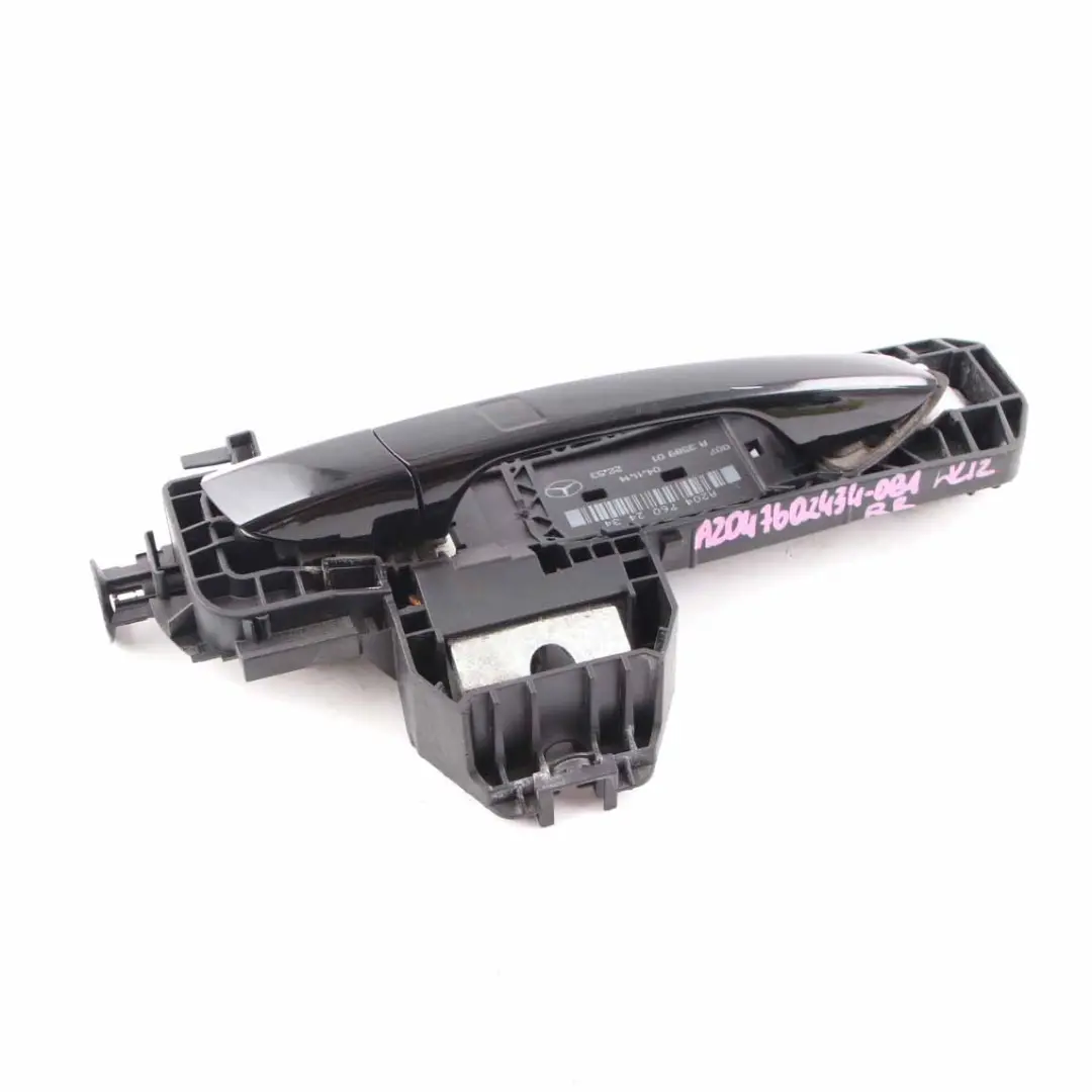 Mercedes W204 Door Handle Grab Rear Right O/S Obsidian Black Metallic - 197 - SKU A2047602434-OB1 - Part number A2047602434