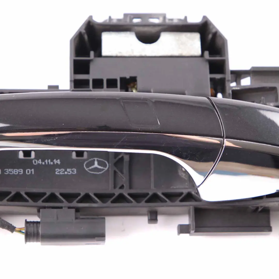 Mercedes W204 Door Handle Grab Rear Right O/S Obsidian Black Metallic - 197 - SKU A2047602434-OB1 - Part number A2047602434