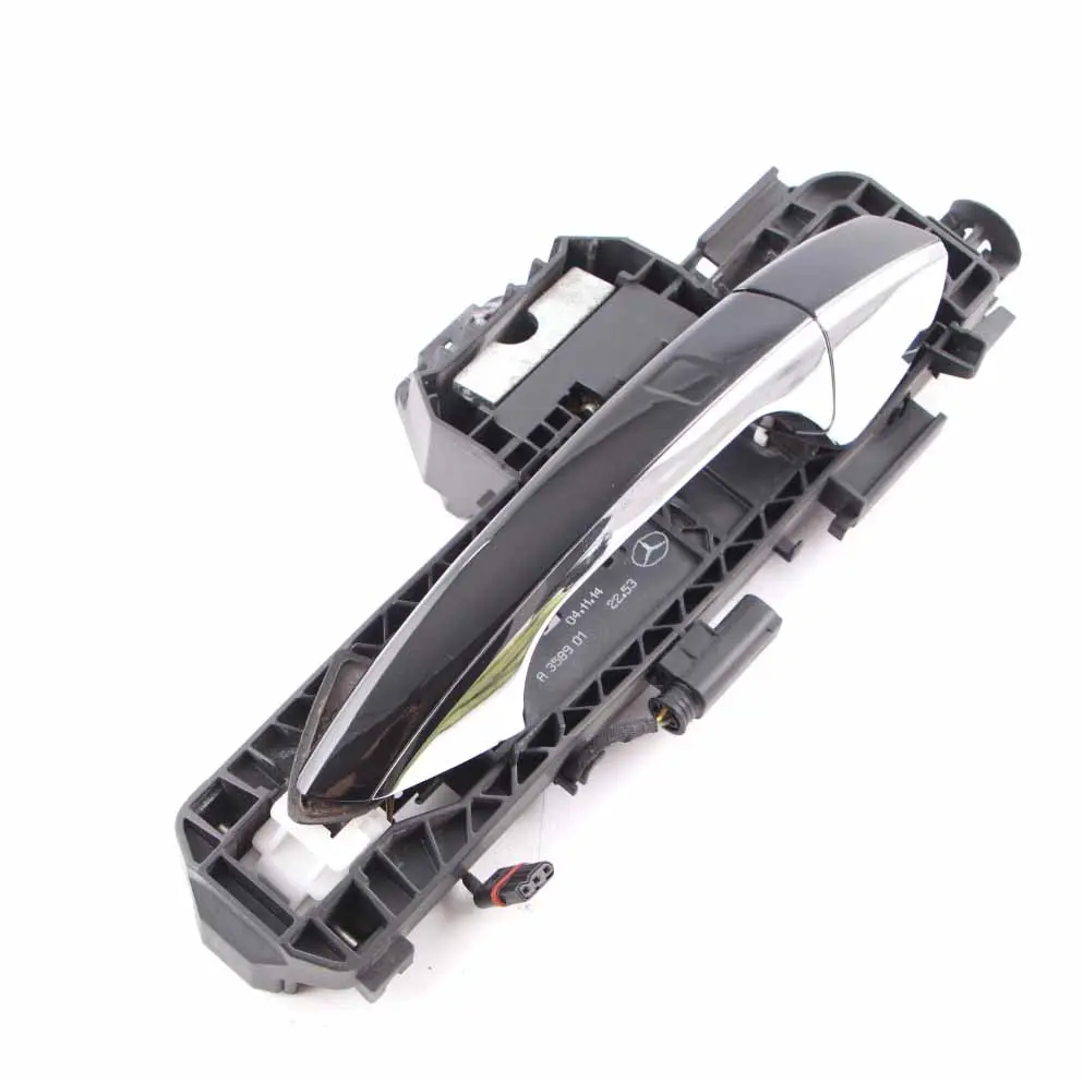Door Handle Grab Rear Right O/S Obsidian Black Metallic - 197 to Mercedes W204 with Part number A2047602434 Mercedes W204 Door Handle Grab Rear Right O/S Obsidian Black Metallic - 197 - SKU A2047602434-OB1 - Part number A2047602434