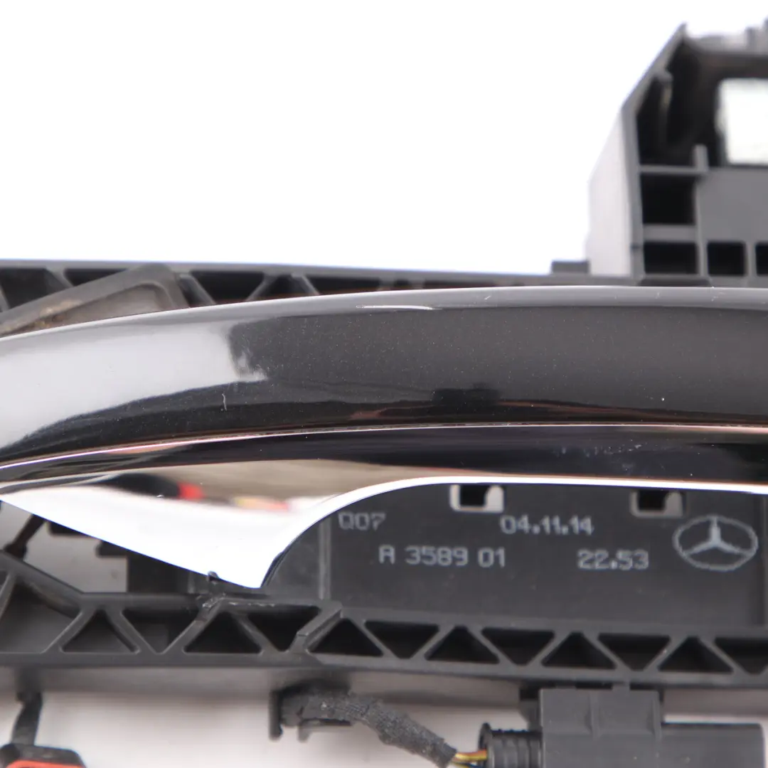Mercedes W204 Door Handle Grab Rear Right O/S Obsidian Black Metallic - 197 - SKU A2047602434-OB1 - Part number A2047602434