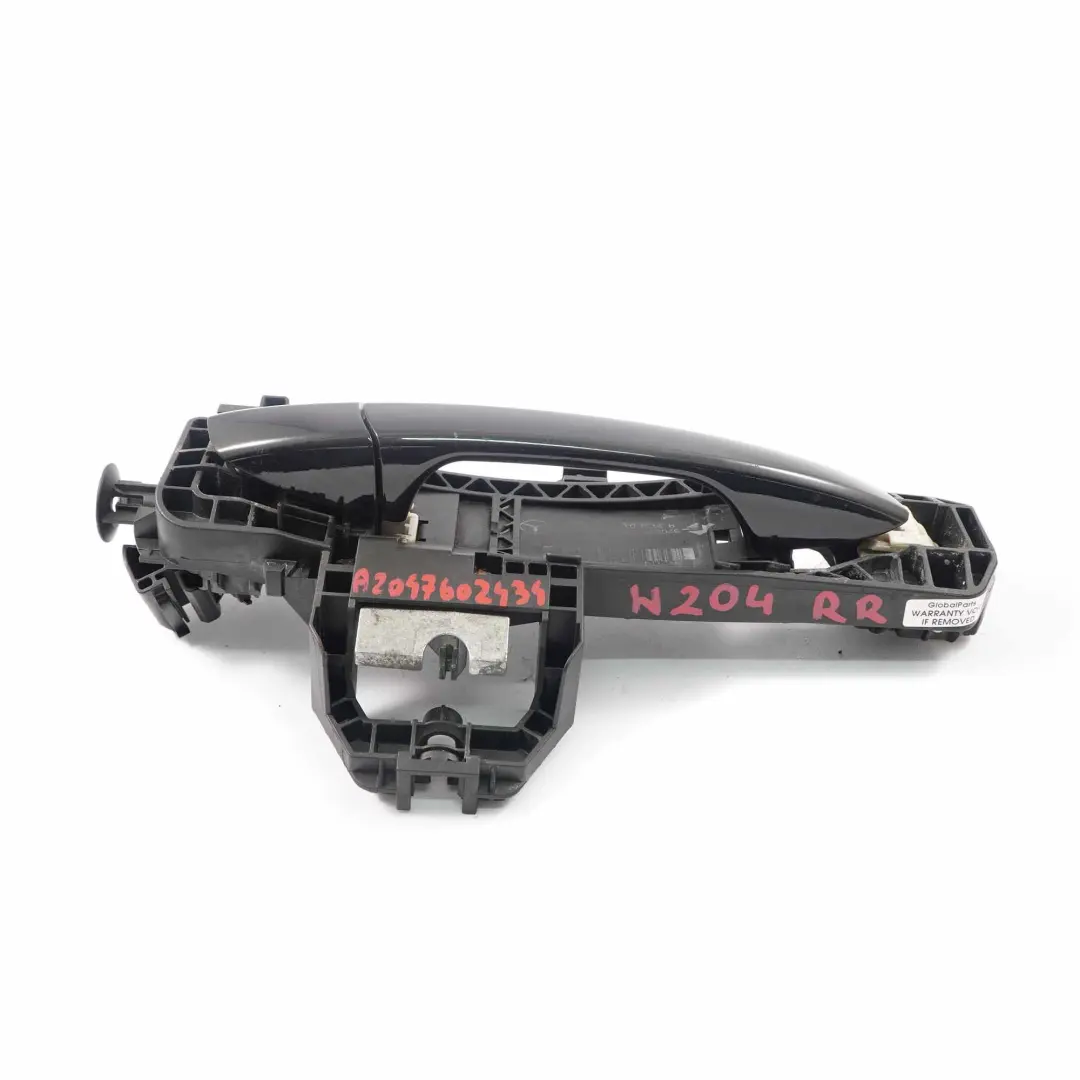 Mercedes W204 Türgriffträger Hinten Rechts Handgriff Obsidian Black Metallic - SKU A2047602434-OB - Teilenummer A2047600834