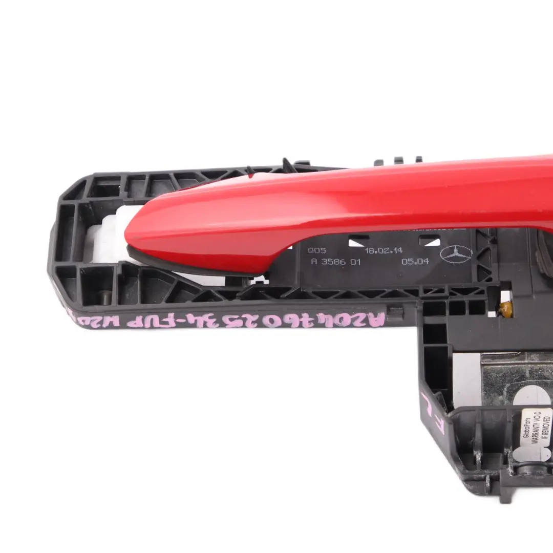 Door Handle Grab Front Left N/S Fire Opal Red 590 A2047602134 to Mercedes W204 with Part number A2047602534 Mercedes W204 Door Handle Grab Front Left N/S Fire Opal Red 590 A2047602134 - SKU rhd-A2047602534-FUP - Part number A2047602534