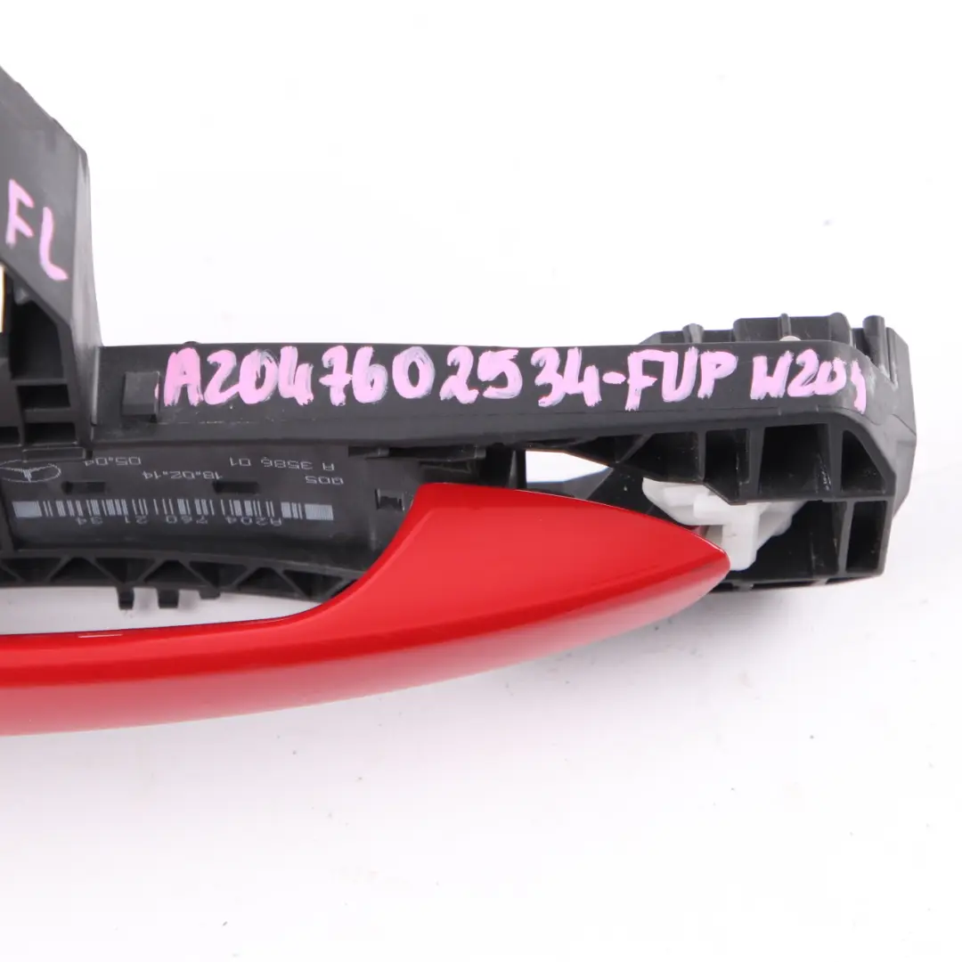 Door Handle Grab Front Left N/S Fire Opal Red 590 A2047602134 to Mercedes W204 with Part number A2047602534 Mercedes W204 Door Handle Grab Front Left N/S Fire Opal Red 590 A2047602134 - SKU rhd-A2047602534-FUP - Part number A2047602534