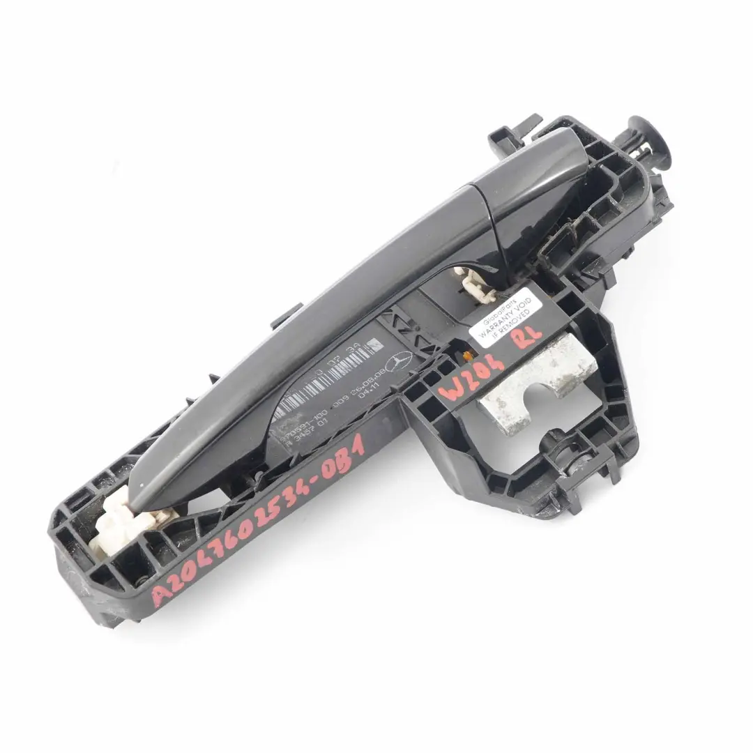 Grab Handle Door Mercedes W204 Front Left N/S Outside Obsidian Black 197 to with Part number A2047602534 Grab Handle Door Mercedes W204 Front Left N/S Outside Obsidian Black 197 - SKU A2047602534-OB1 - Part number A2047602534