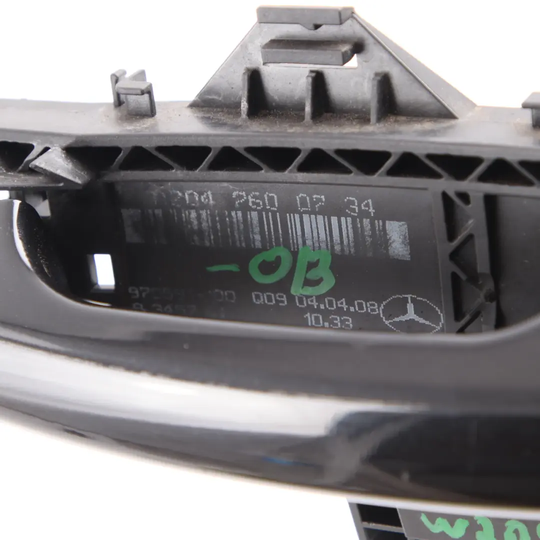 Grab Handle Door Mercedes W204 Front Left N/S Outside Obsidian Black 197 to with Part number A2047602534 Grab Handle Door Mercedes W204 Front Left N/S Outside Obsidian Black 197 - SKU A2047602534-OB - Part number A2047602534