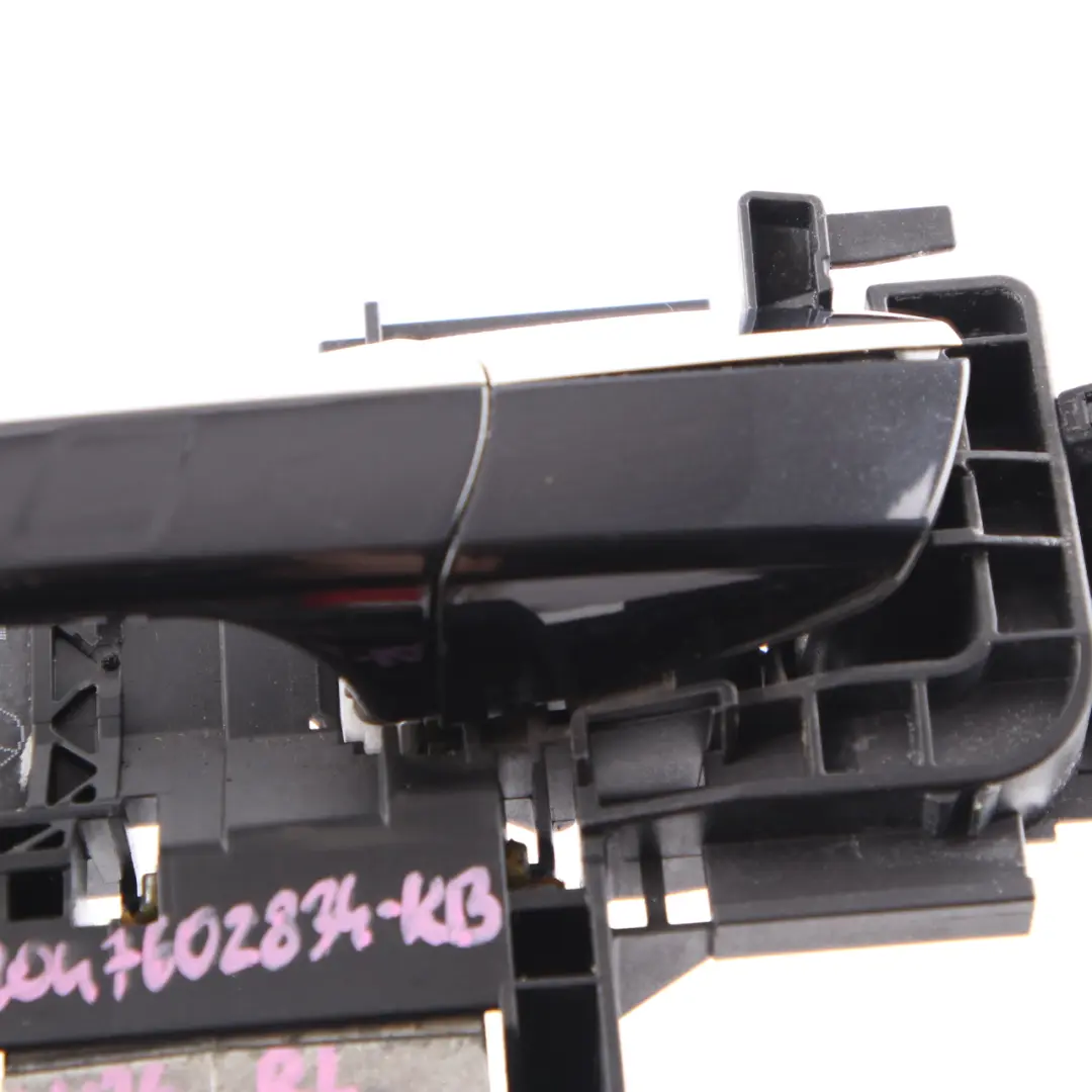 Mercedes W176 Door Grab Handle Rear Left N/S Outside Kosmos Black Metallic - 191 - SKU A2047602834-KB - Part number A2047602834