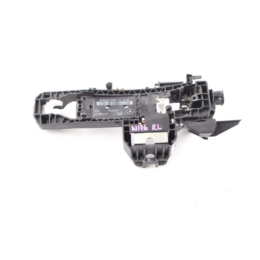 Mercedes W176 manija de la puerta trasera izquierda exterior - SKU A2047602834 - Número de pieza A2047602834
