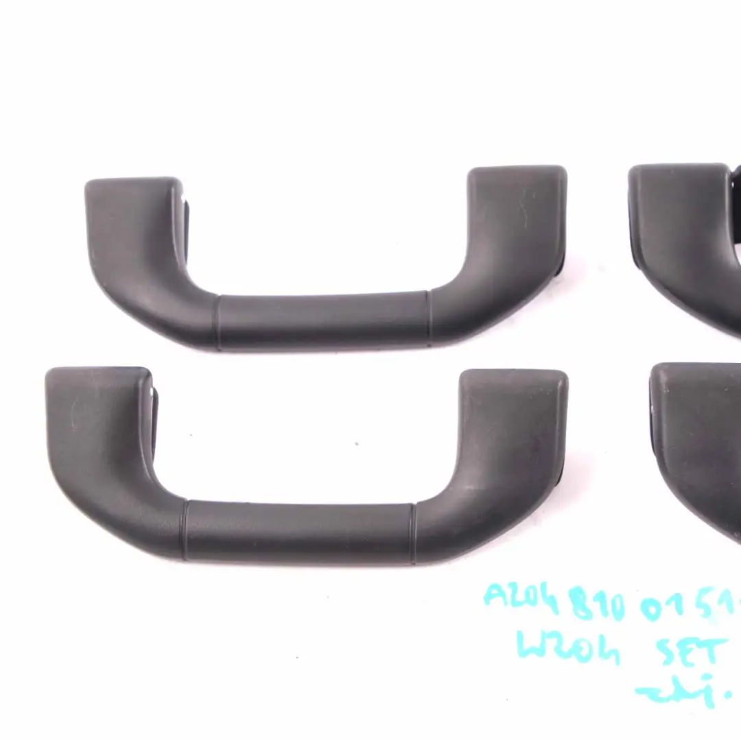 Grab Handle Roof Front Rear Left Right N/O/S Set Black to Mercedes W204 W212 with Part number A2048100151 Mercedes W204 W212 Grab Handle Roof Front Rear Left Right N/O/S Set Black - SKU A2048100151-SET1 - Part number A2048100151