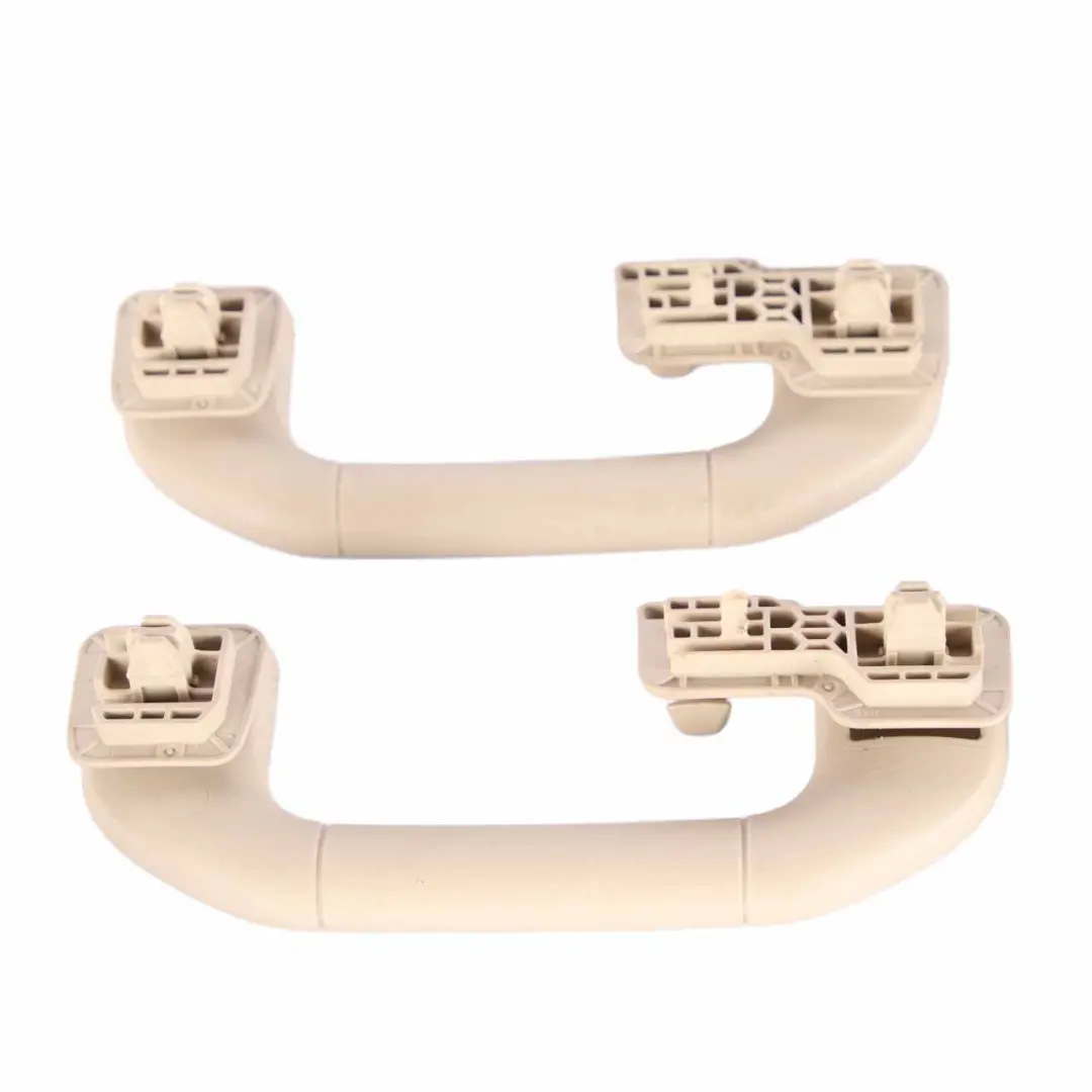 Mercedes W204 W212 Grab Handle Roof Front Rear Left Right N/O/S Set Beige - SKU A2048100151-SET3 - Part number A2048100151