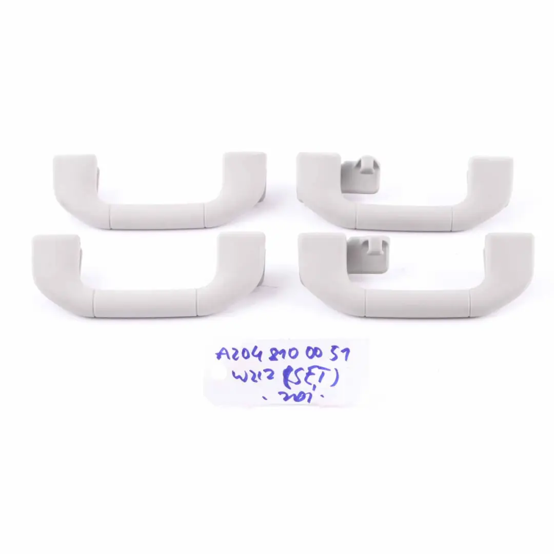  Roof Grab Mercedes W204 W212 Handle Front Rear Left Right N/O/S Set Grey - SKU A2048100151-SET4 - Part number A2048100151