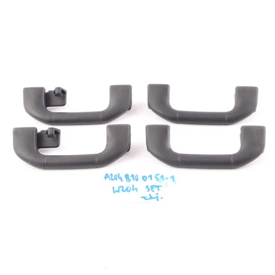 Grab Handle Roof Front Rear Left Right N/O/S Set Black Mercedes W204 W212 - SKU A2048100151-SET - Part number A2048100151