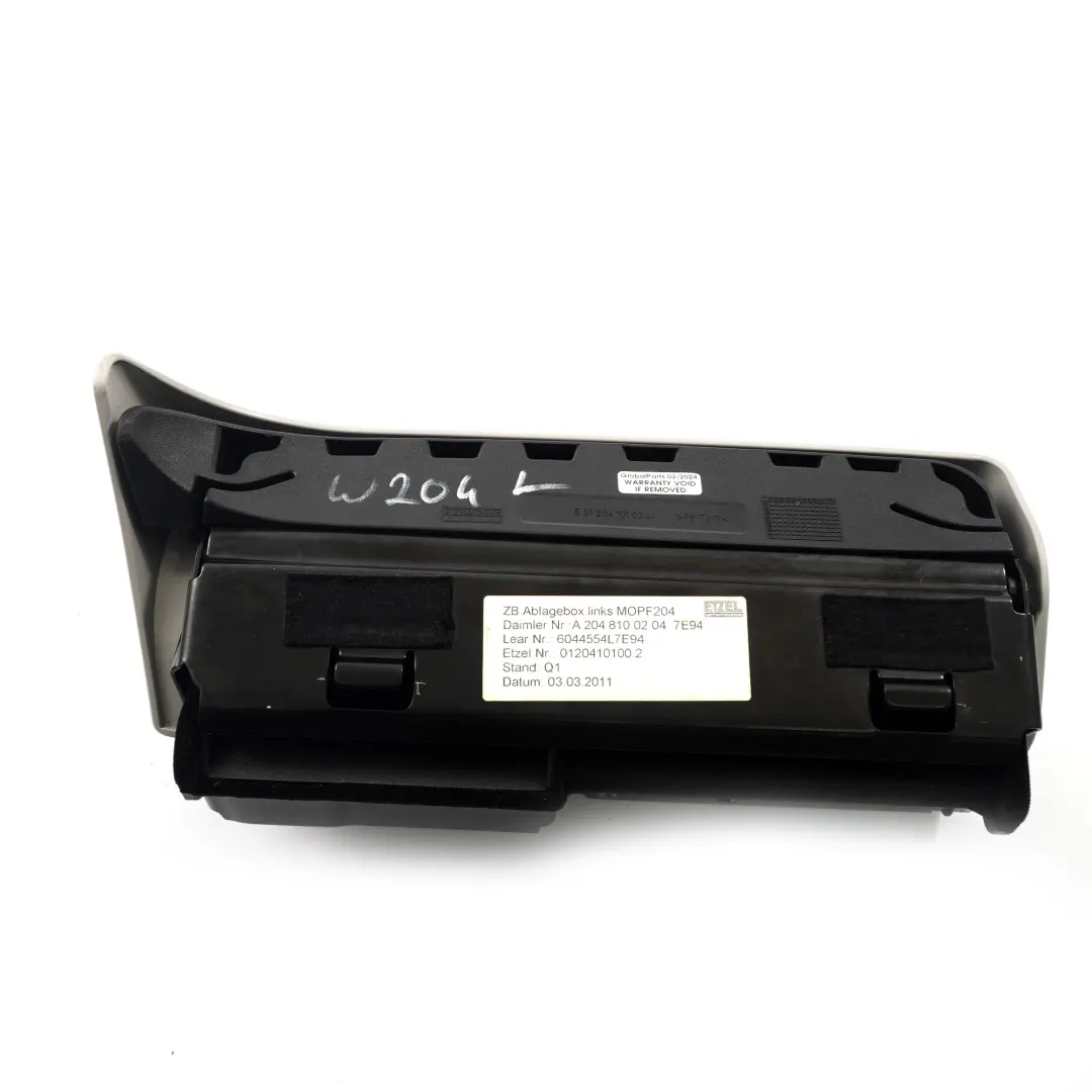 Mercedes W204 Asiento Caja Almacenamiento Debajo Bandeja Izquierda - SKU A2048100204 - Número de pieza A2048100204