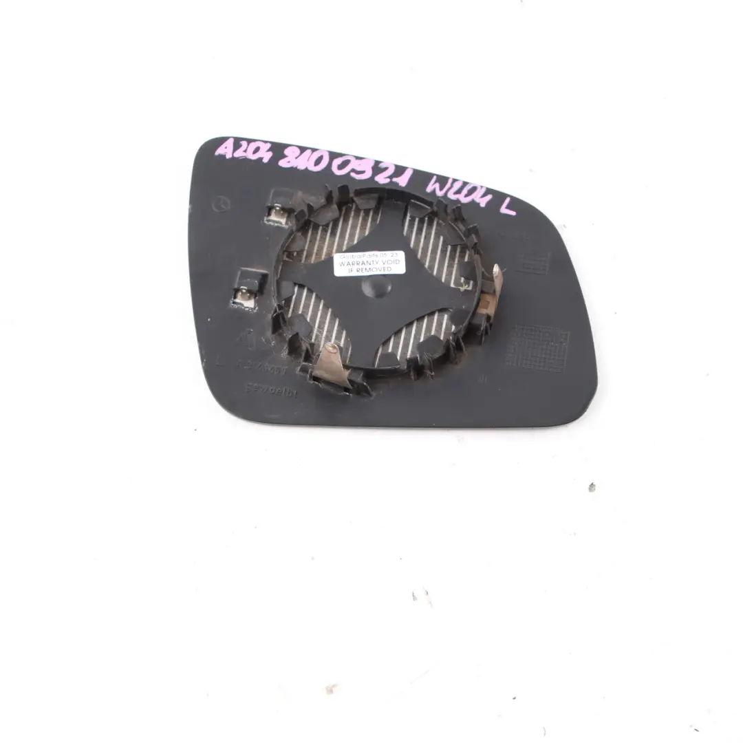 Wing Mirror Glass Left Door N/S Heated to Mercedes W204 with Part number A2048100921 Mercedes W204 Wing Mirror Glass Left Door N/S Heated - SKU A2048100921 - Part number A2048100921