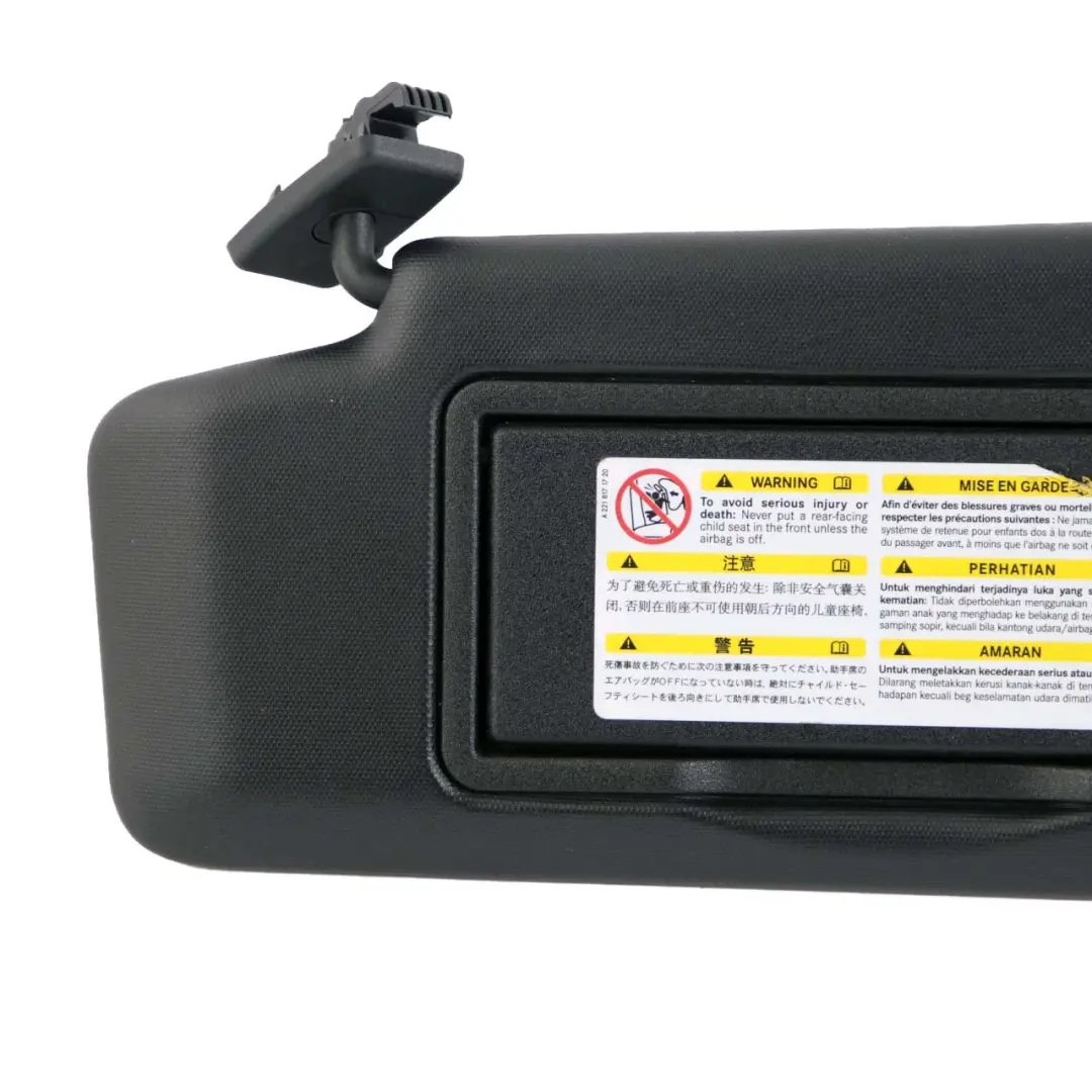 Cache Pare-Soleil Gauche Noir pour Mercedes W204 à propos du numéro de pièce A2048104510 Mercedes W204 Cache Pare-Soleil Gauche Noir - SKU A2048104510-1 - Numéro de pièce A2048104510